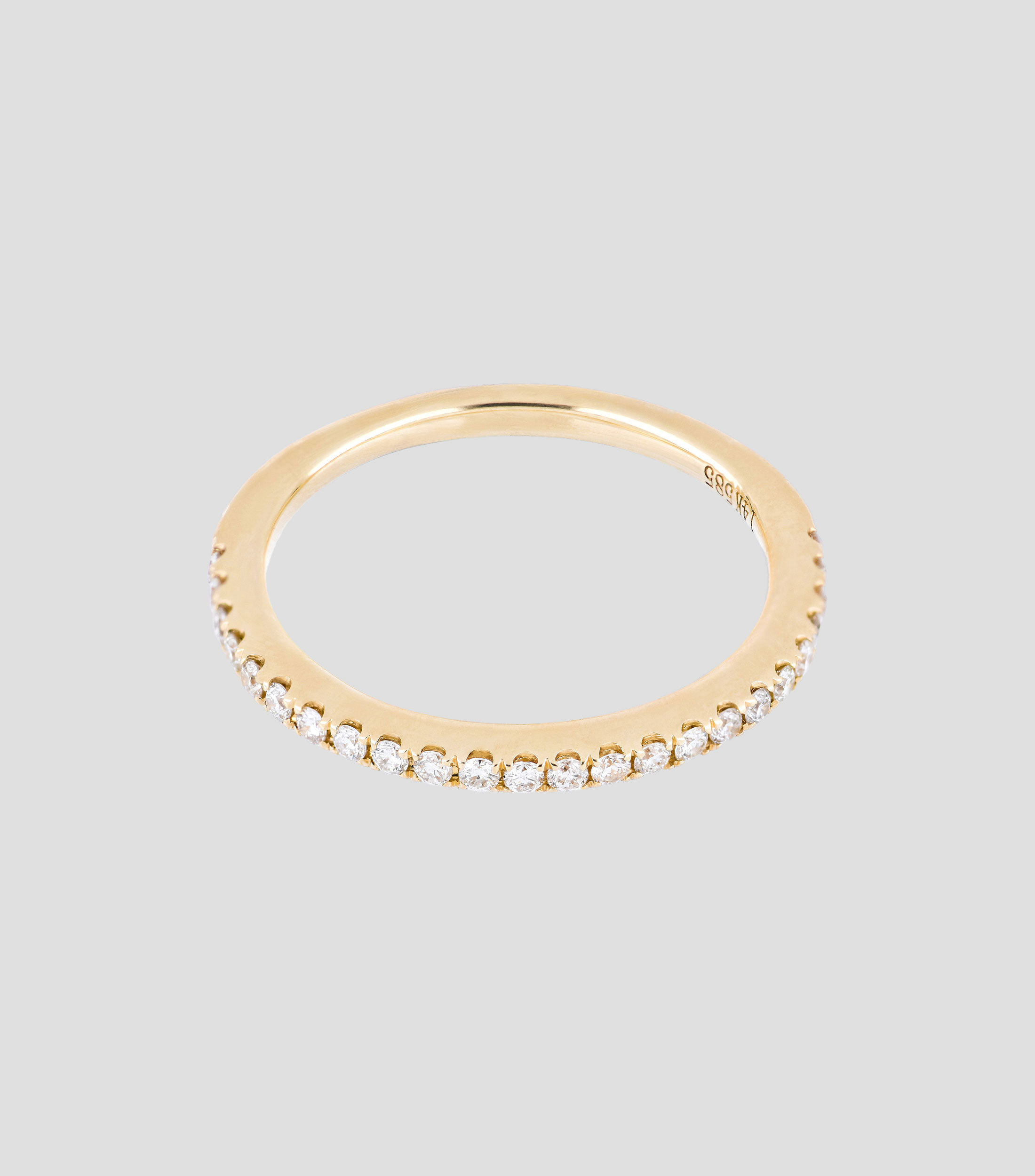 Anillo churumbela en oro 14 Kts con diamantes Mujer