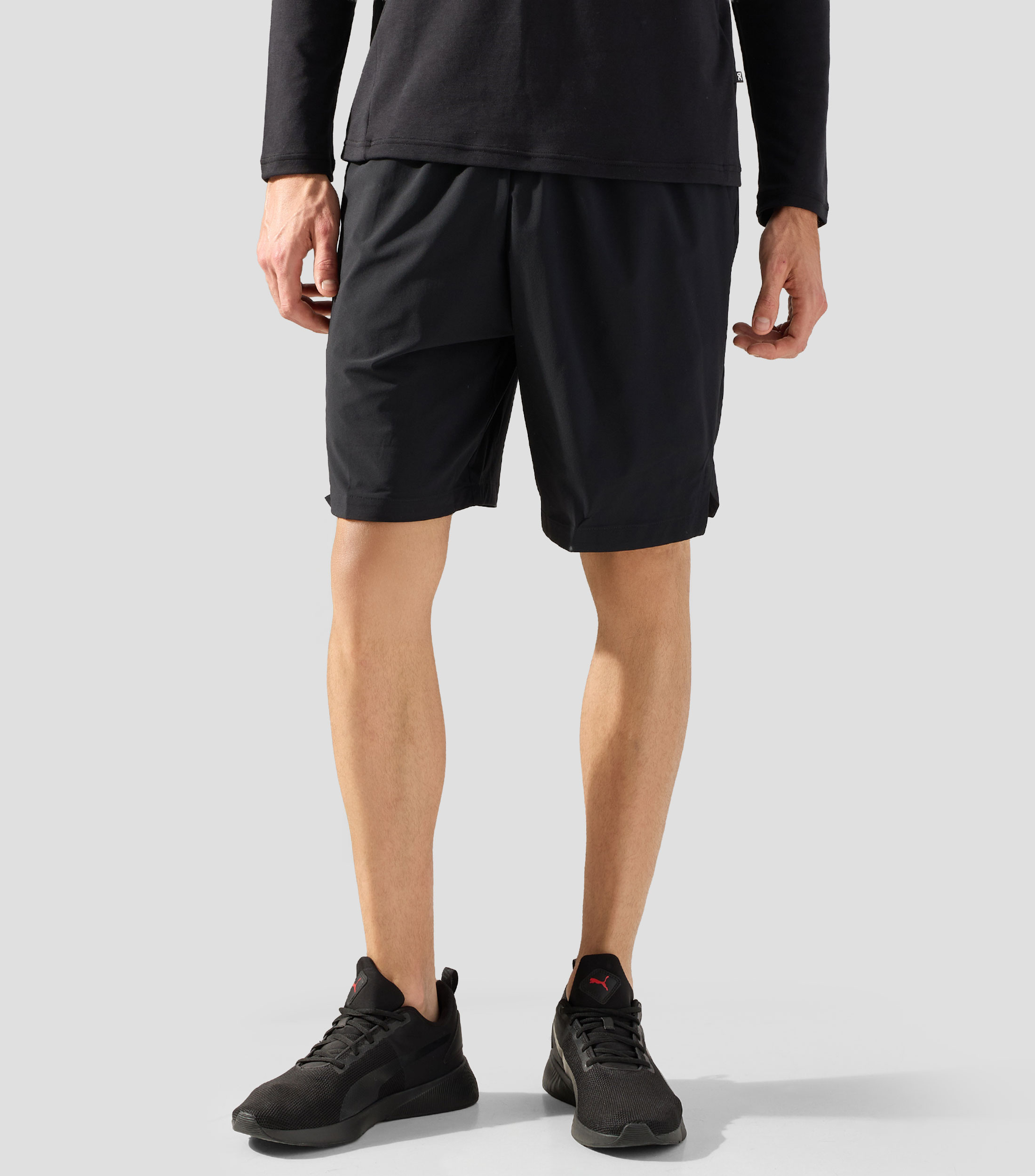 Short para correr liso Hombre