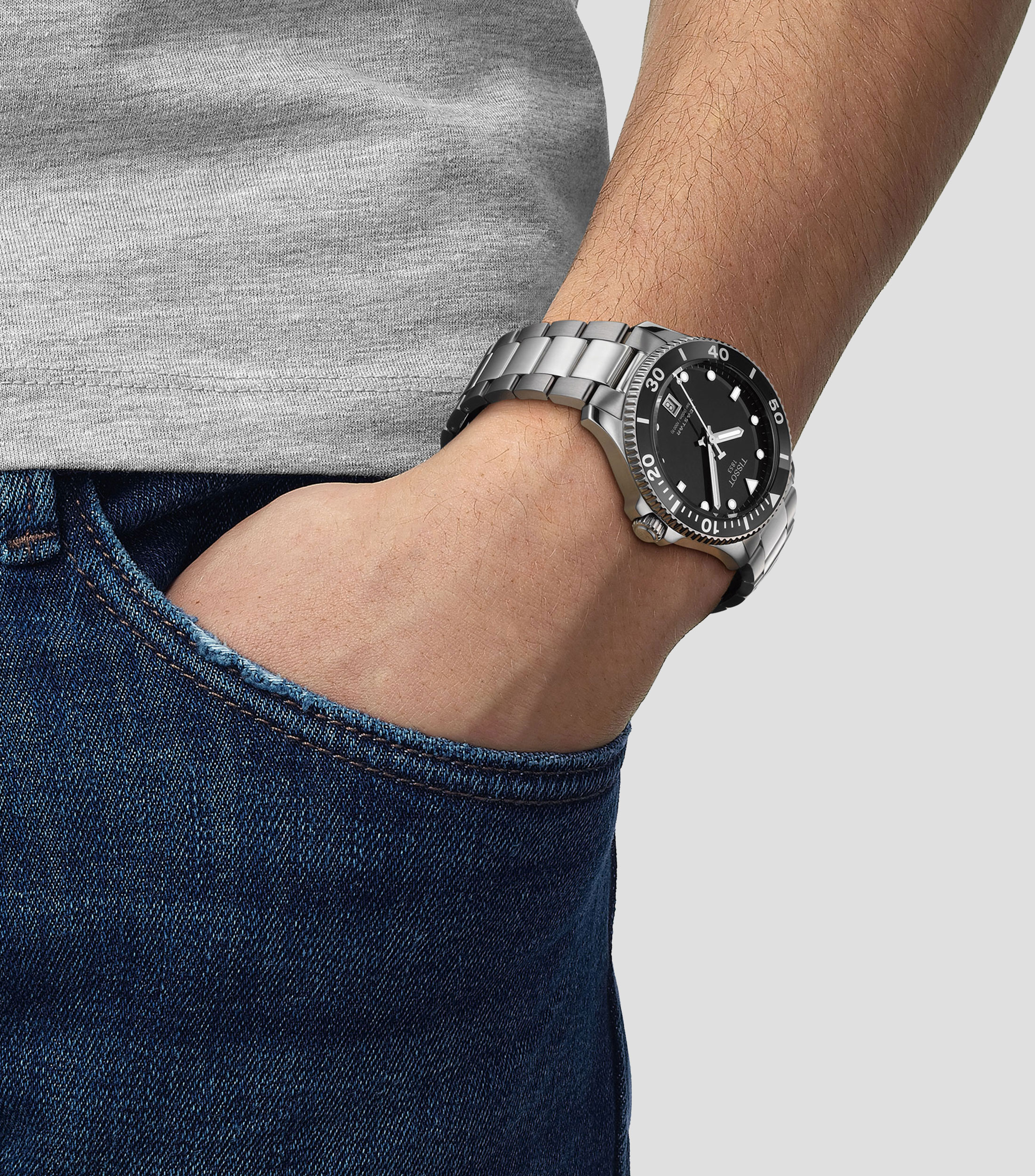 Reloj para Hombre T-Sport Seastar 1000 casual plateado