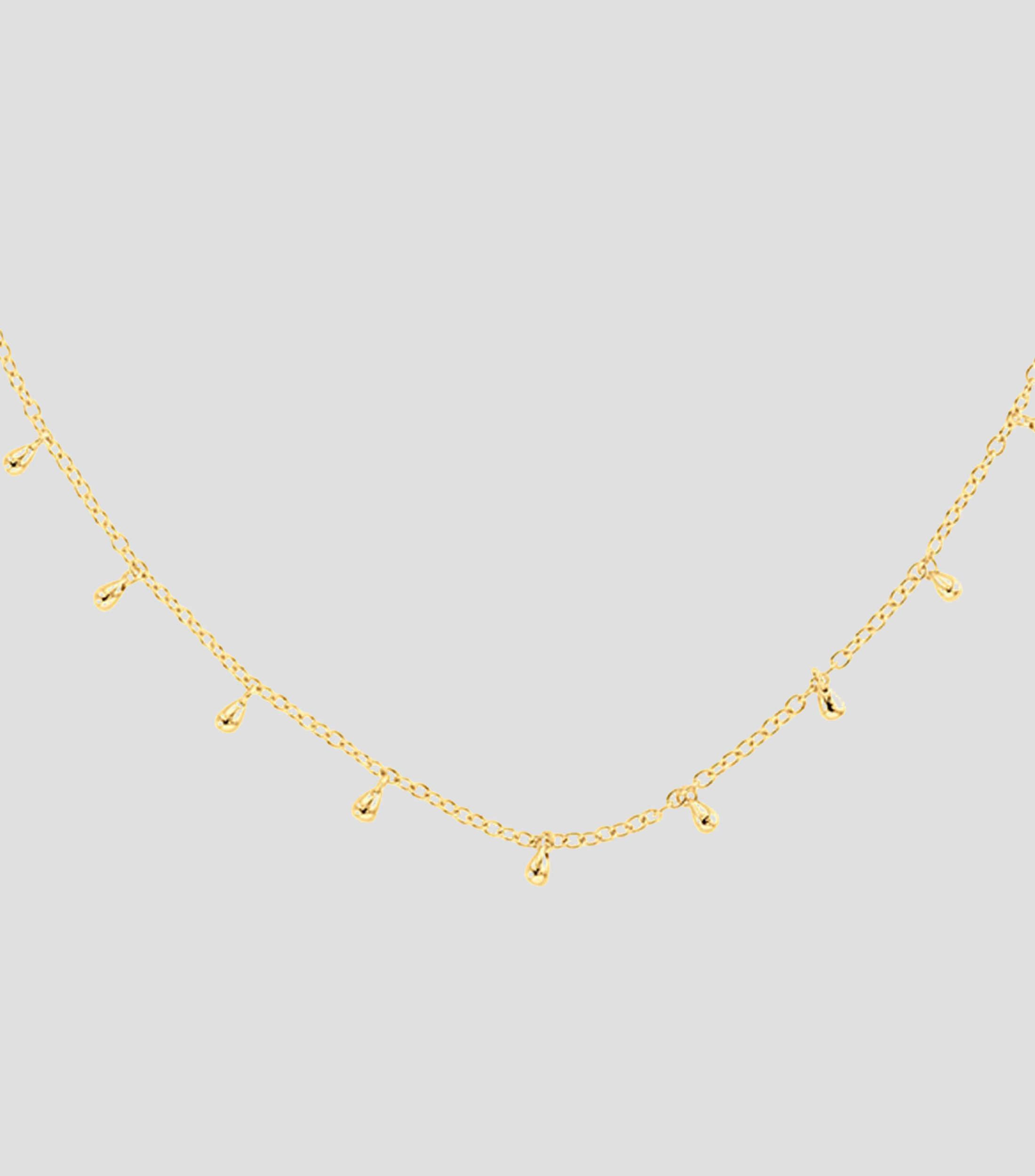 Collar con gotas en plata Teardrop Mujer