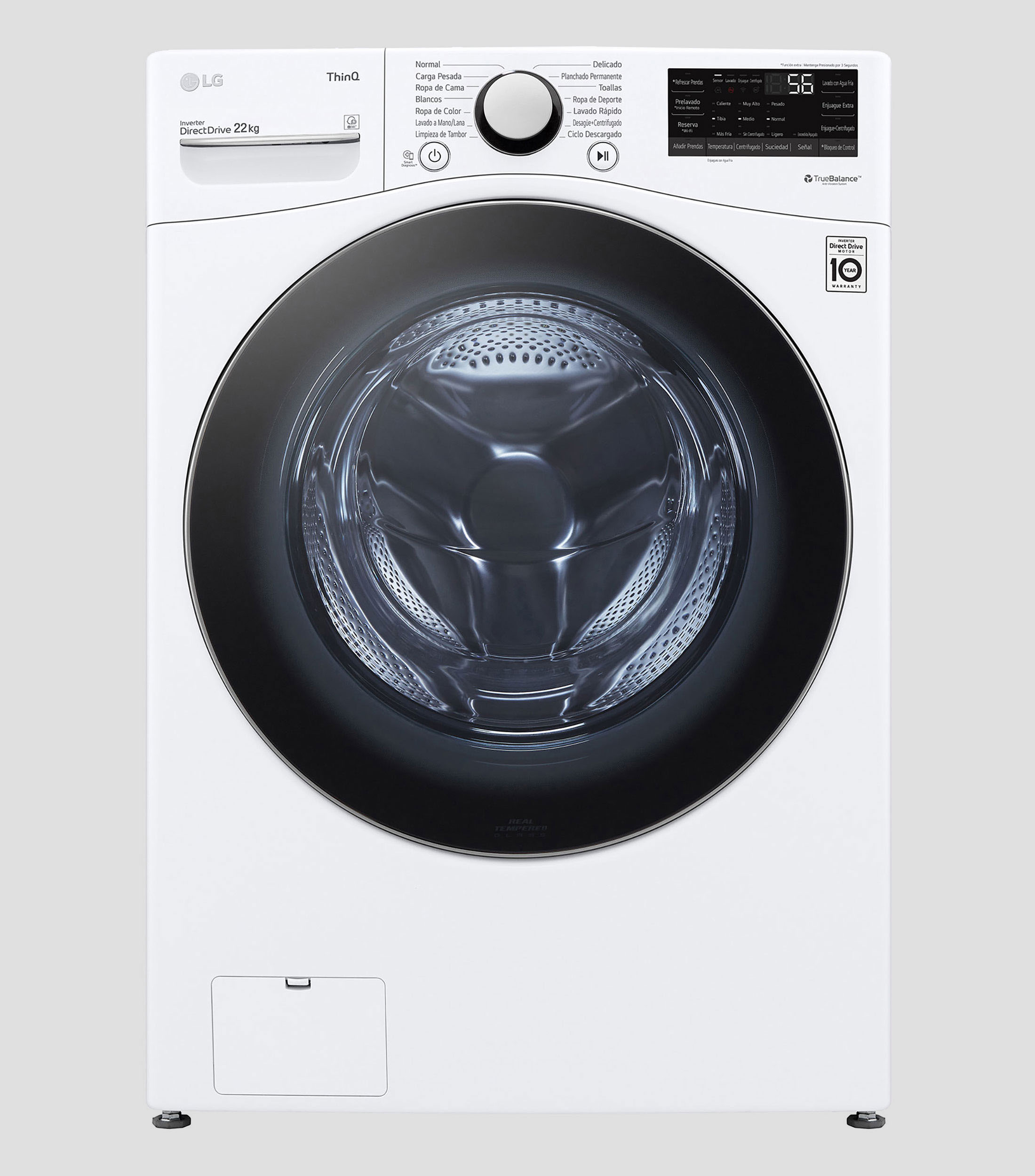 Lavadora Automática 22 Kg WM22WV26SR Carga Frontal Blanco