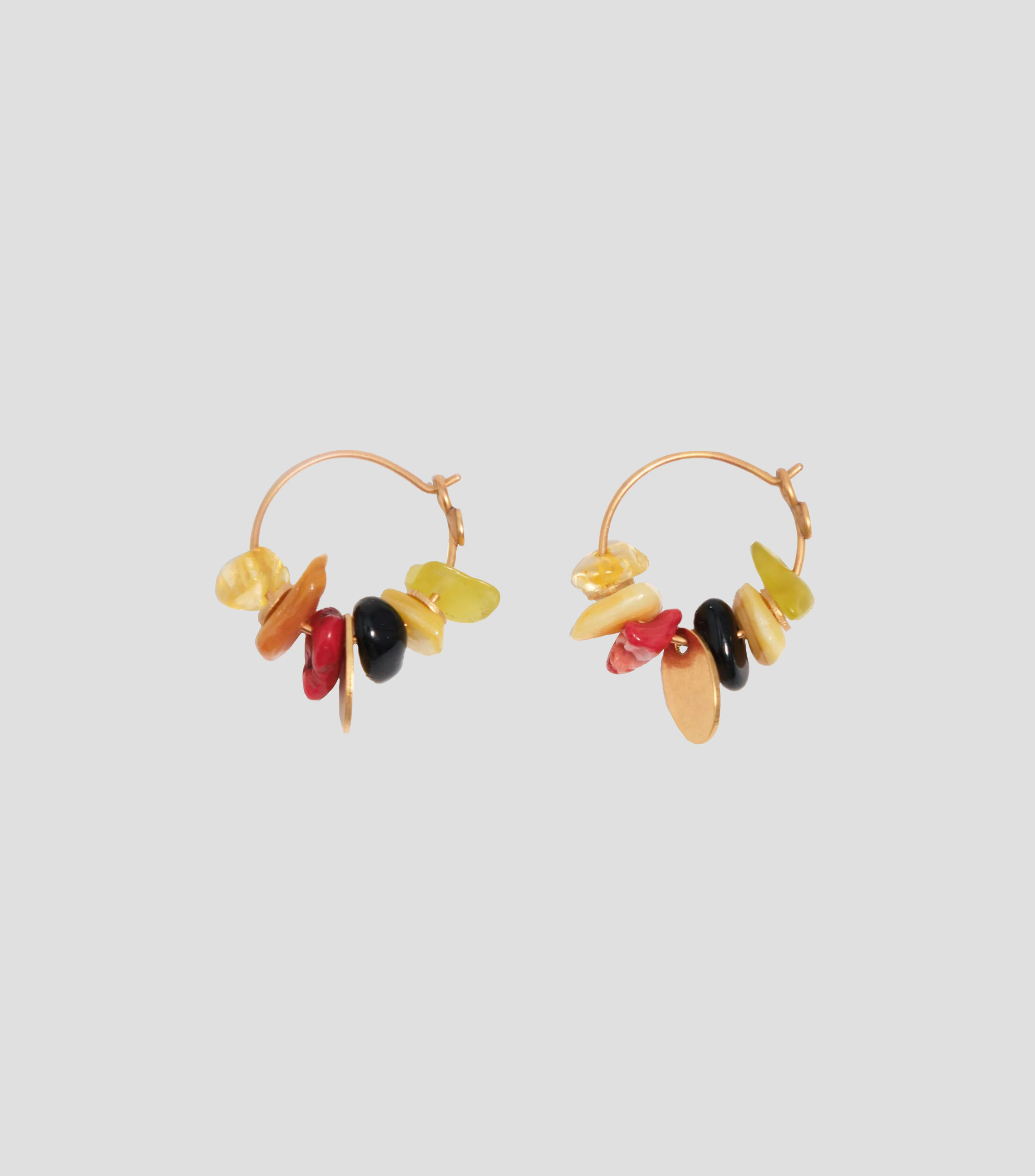 Aretes con piedras Mujer