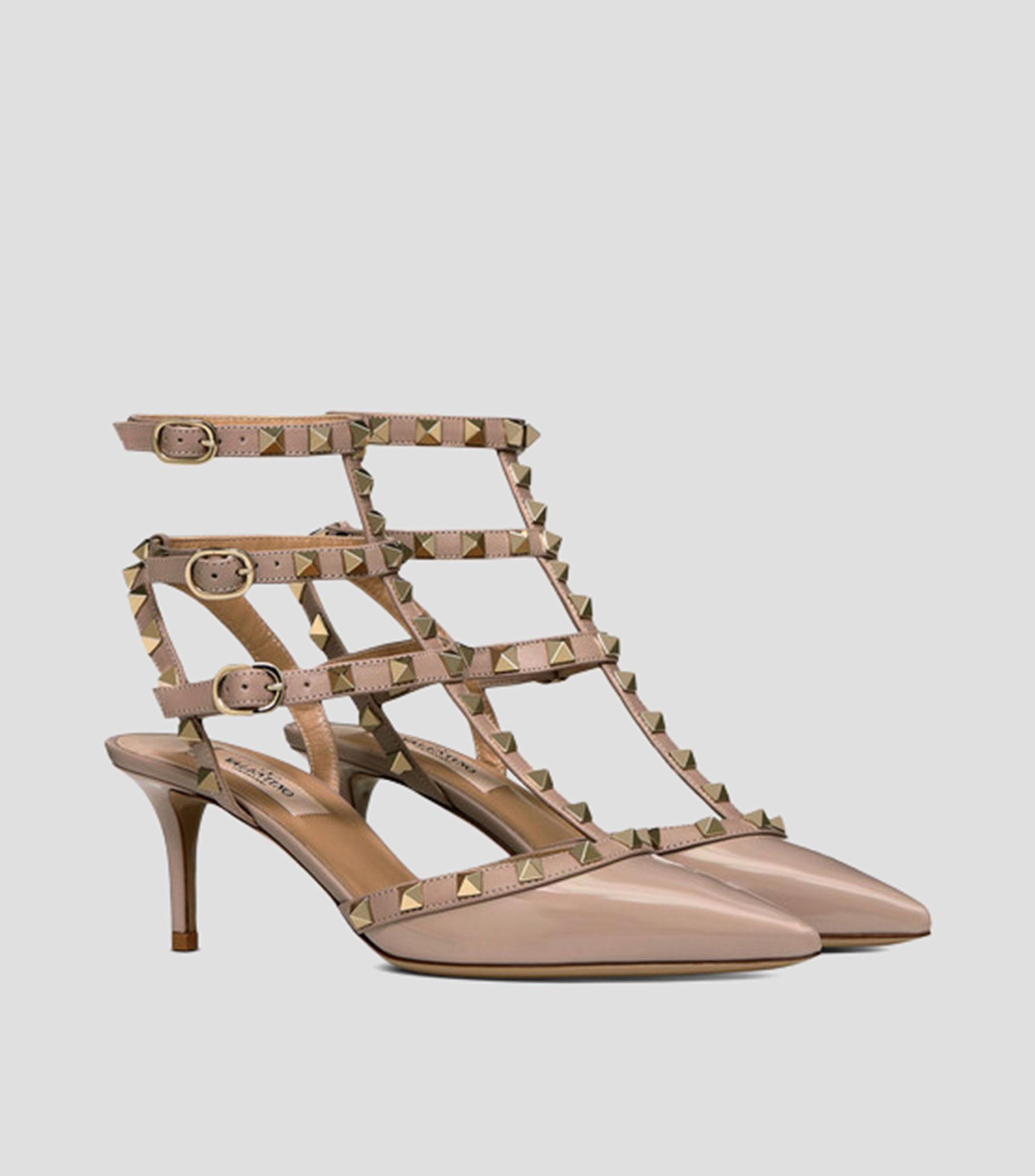 Zapatillas con pulsera con tacón medio de aguja Mujer