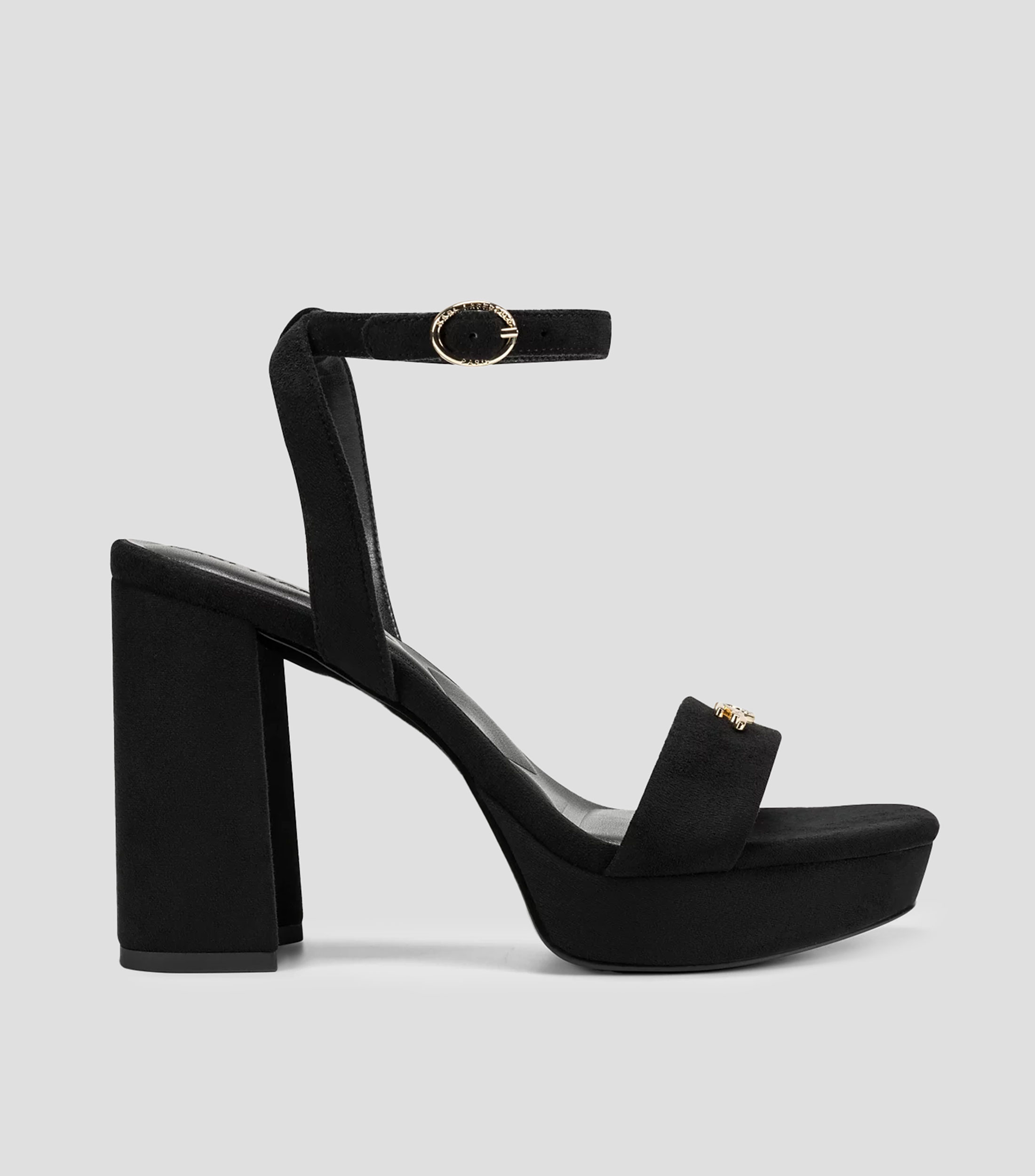 Sandalias con tacón alto de media luna Maleia Mujer