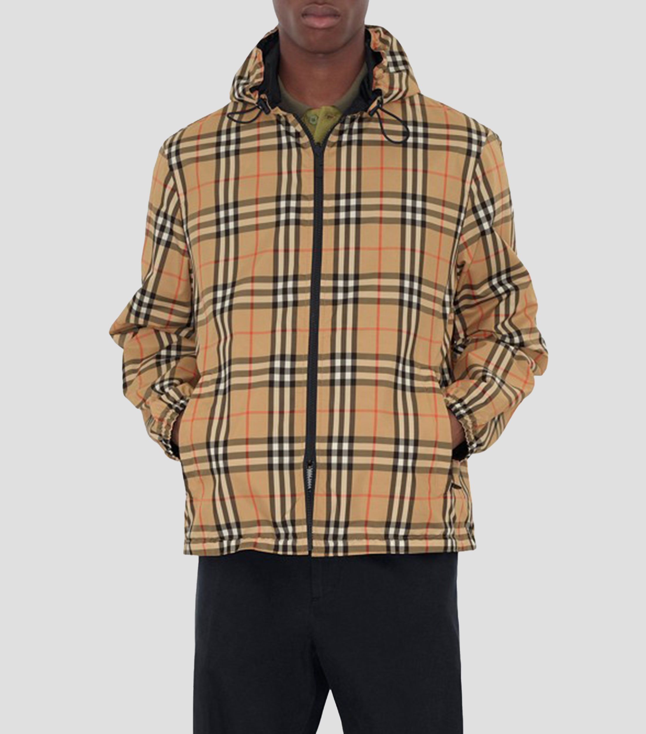 Chamarra Reversible con capucha Hombre