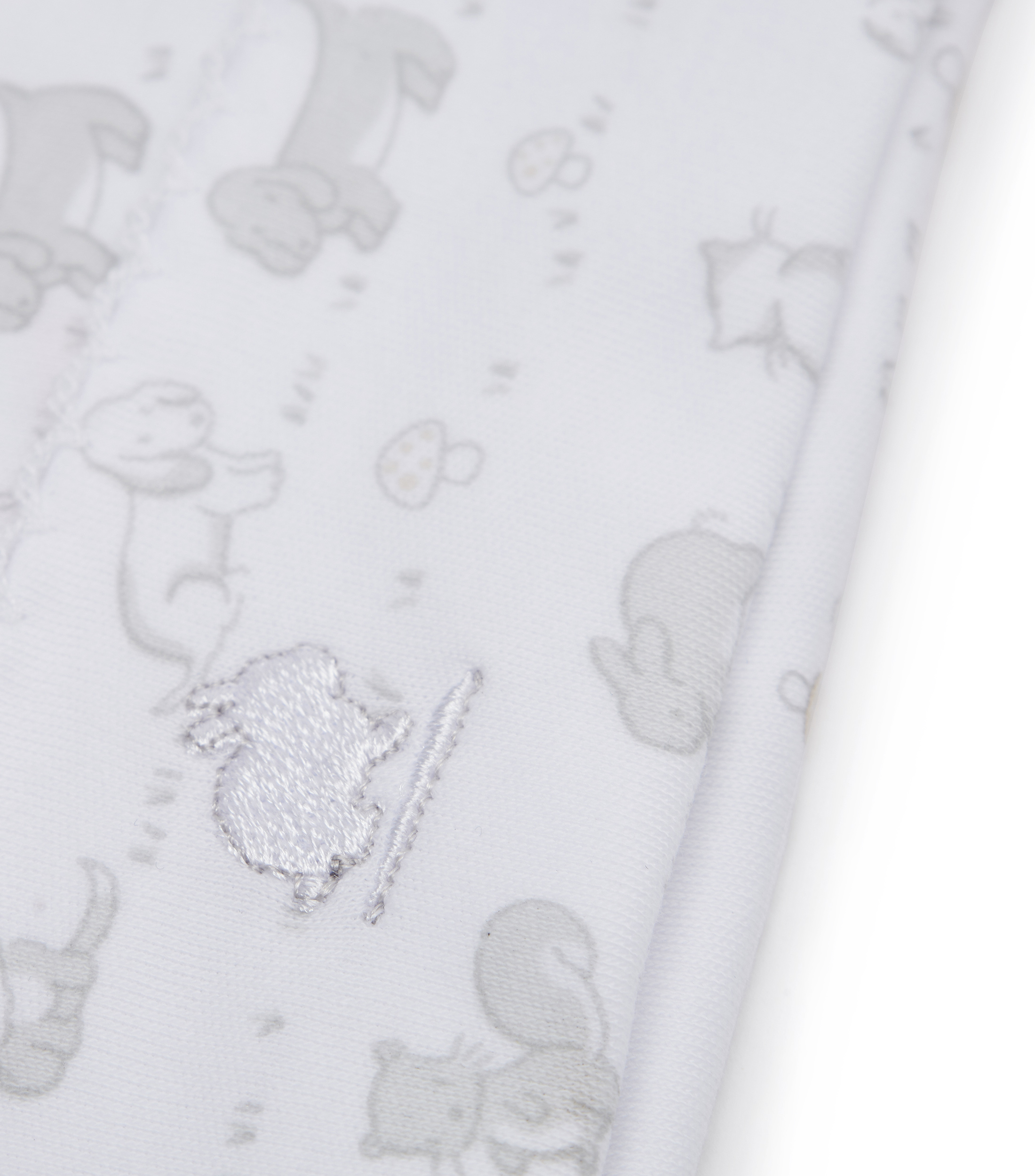 Gorro en tejido de punto en algodón pima blanco Bebés