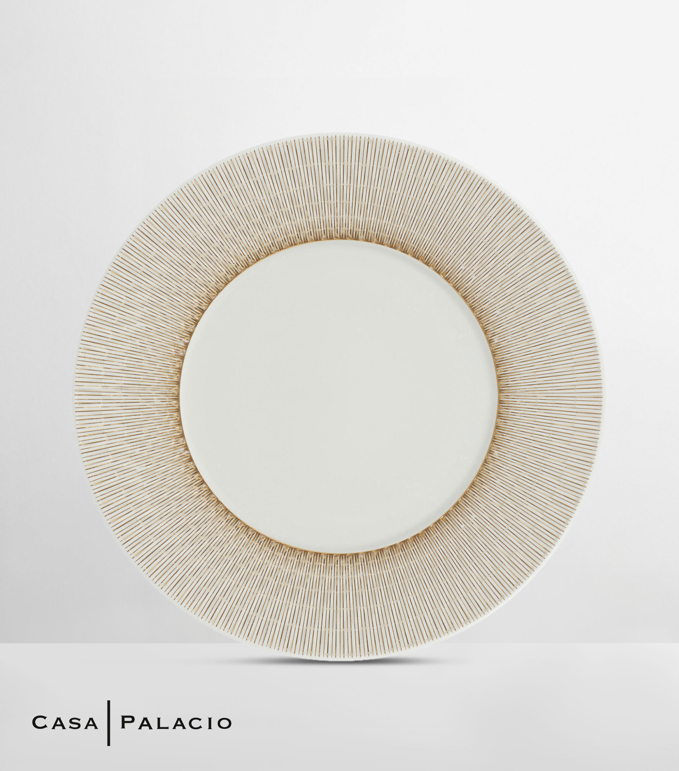 Plato para ensalada Twist Again en porcelana blanca