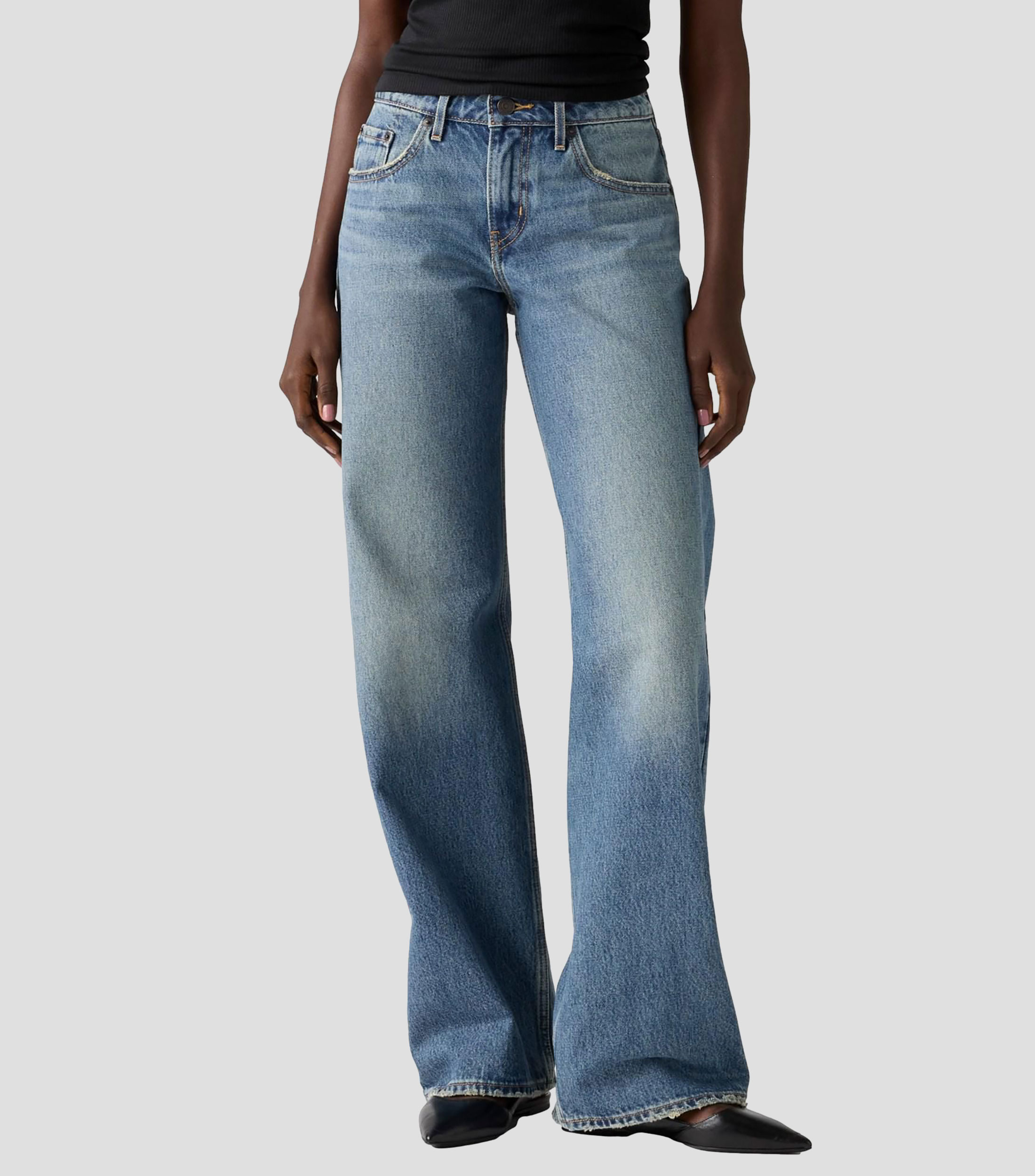 Jeans de corte relaxed Mujer
