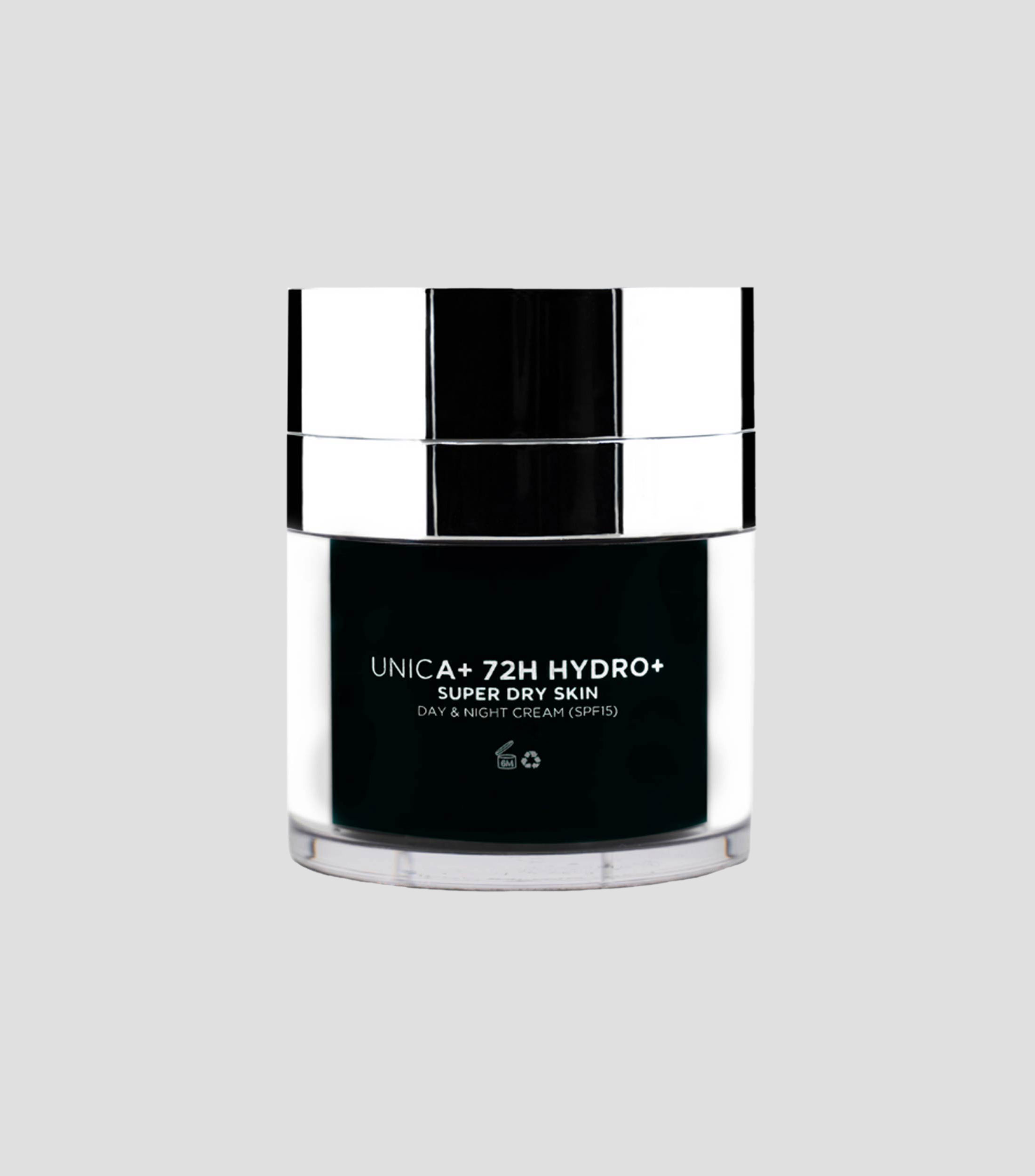 UNICA+ 72H Crema Facial Anti-Edad e Hidratante Día y Noche, 50 ml
