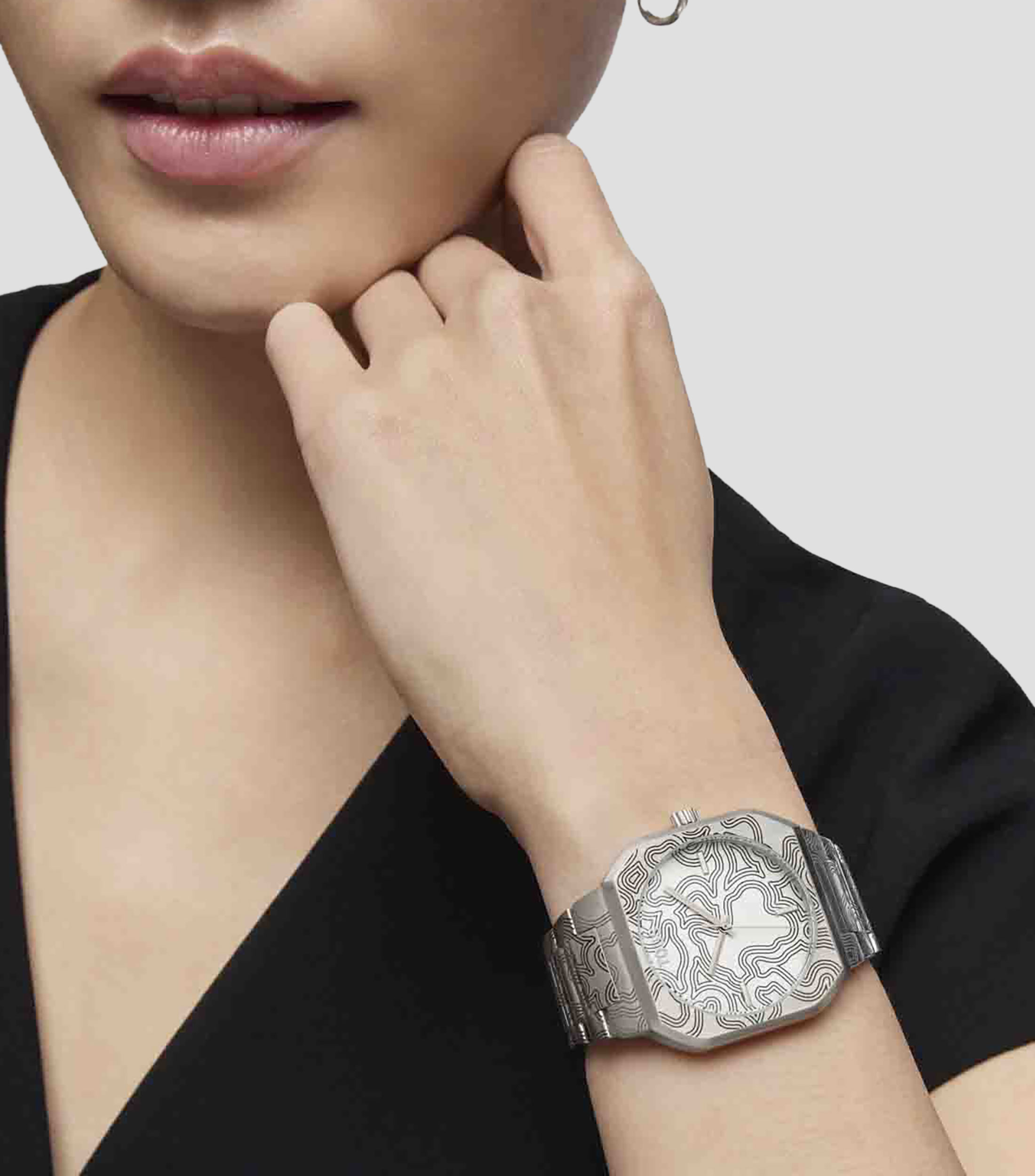 Reloj para Mujer Lit Casual Plateado