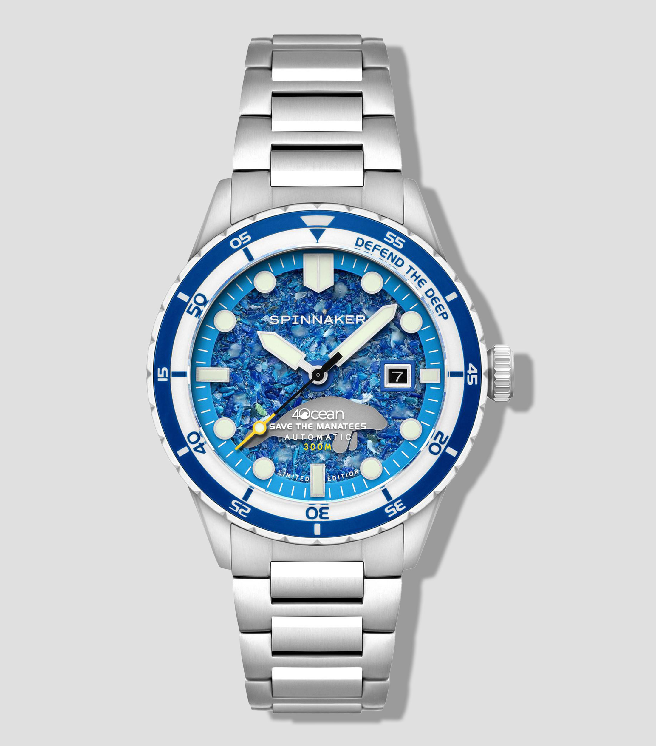 Reloj para Hombre 4ocean Save The Manatees casual, Plateado
