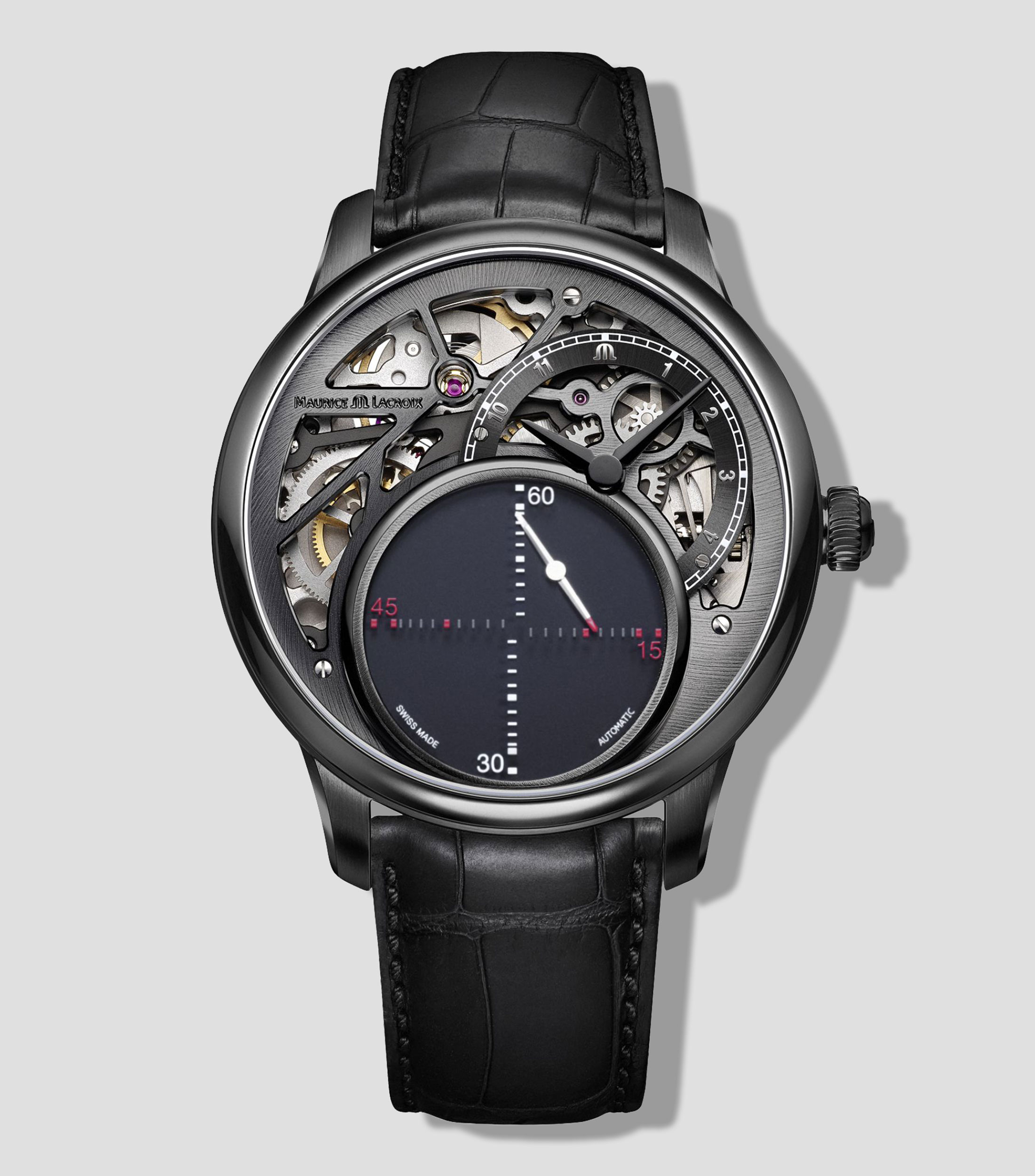 Reloj para Hombre Mysterious Second Moderno Negro