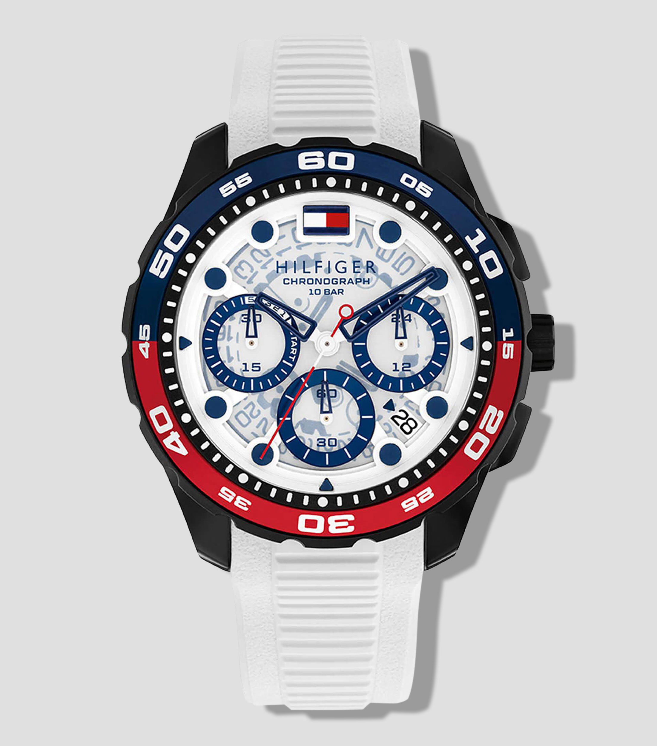 Reloj para Hombre TH Regatta deportivo negro, azul, rojo