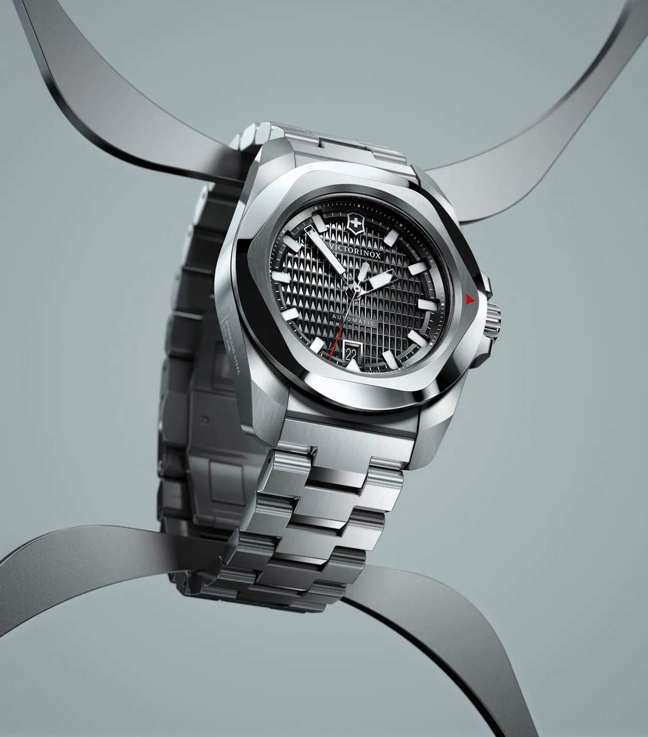 Reloj para Hombre Inox Automatico Casual Gris