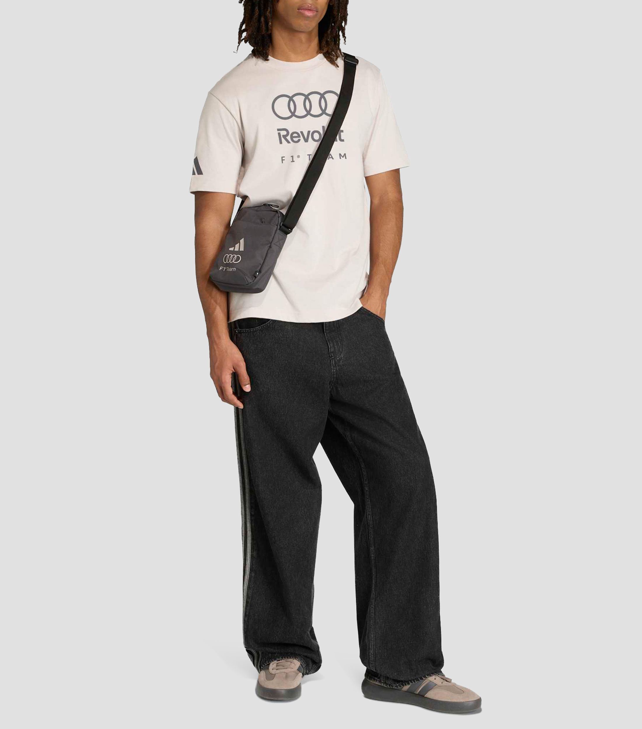 Playera cuello redondo manga corta estampada Hombre