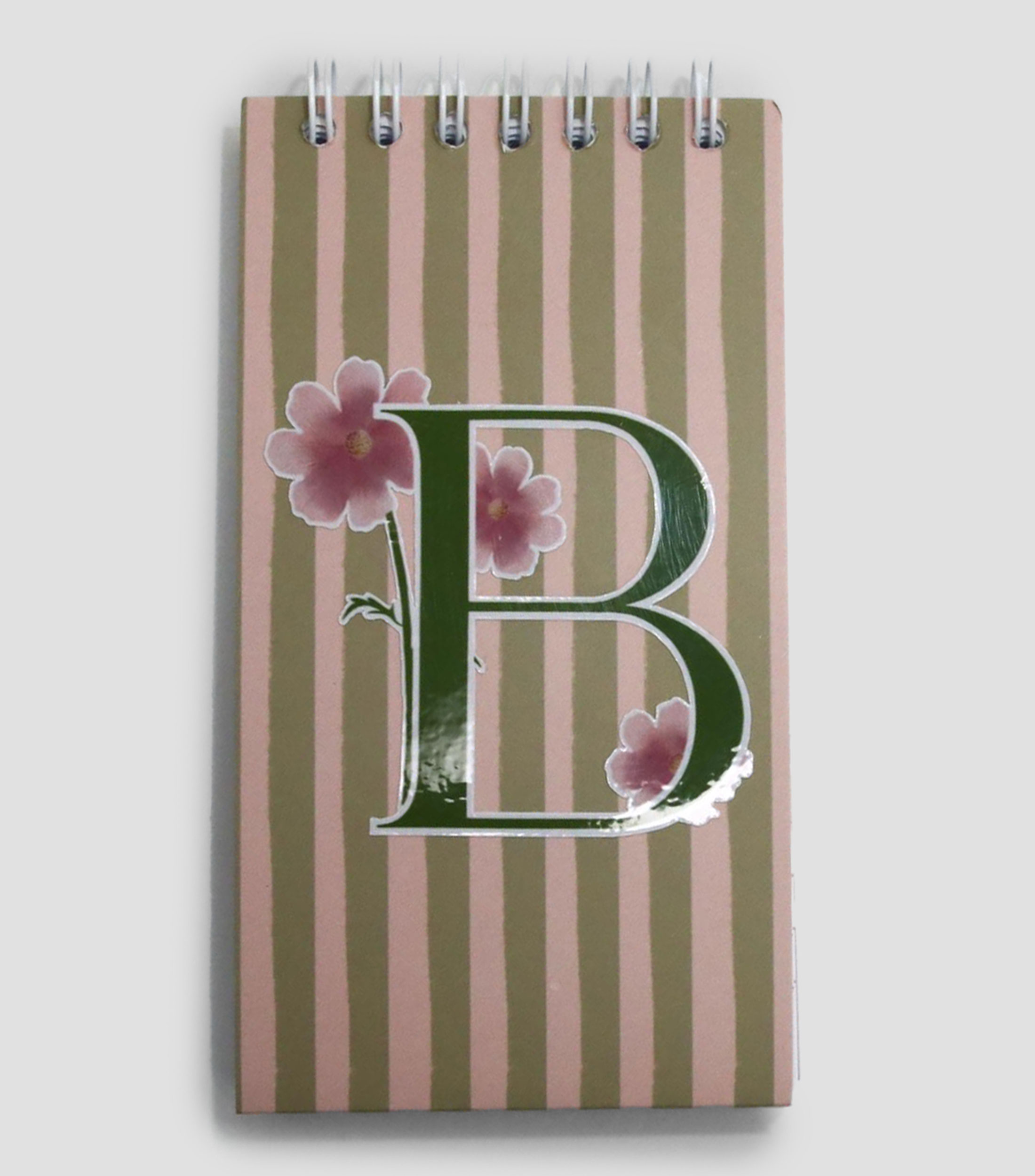 Libreta chica inicial "B", hojas raya