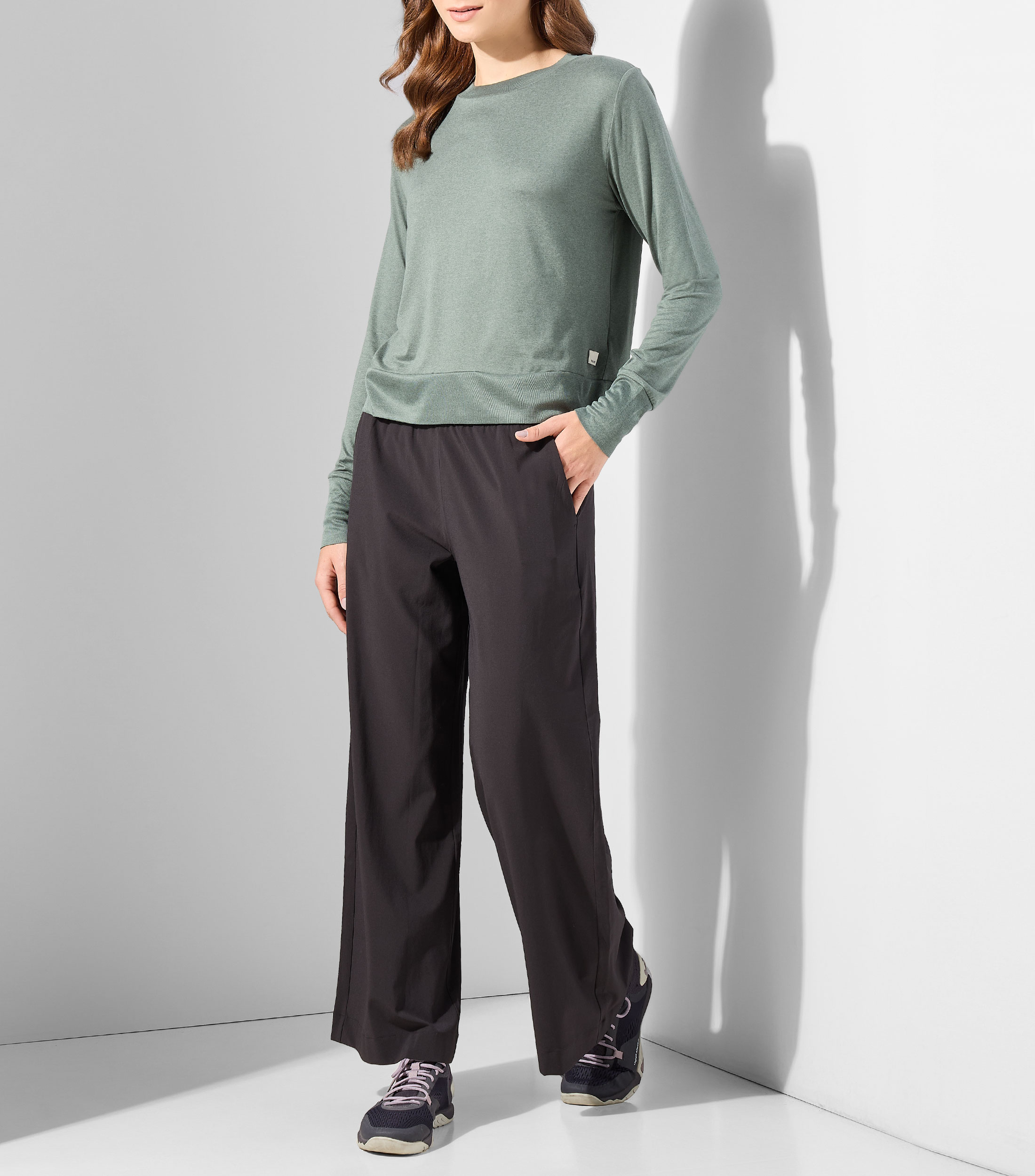 Playera deportiva Daydream jaspeada Mujer