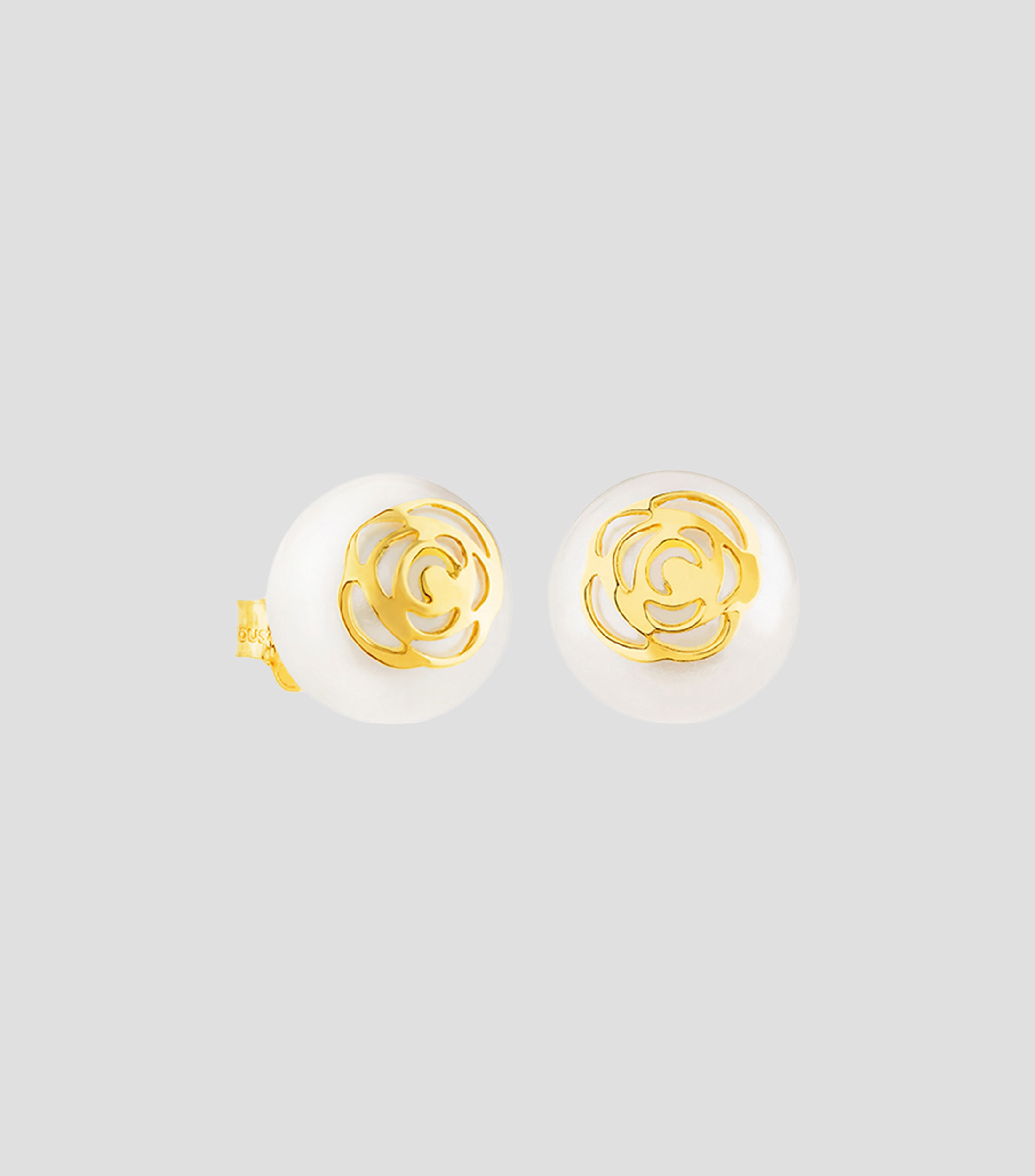 Aretes de perla Rosa daposAbril Mujer