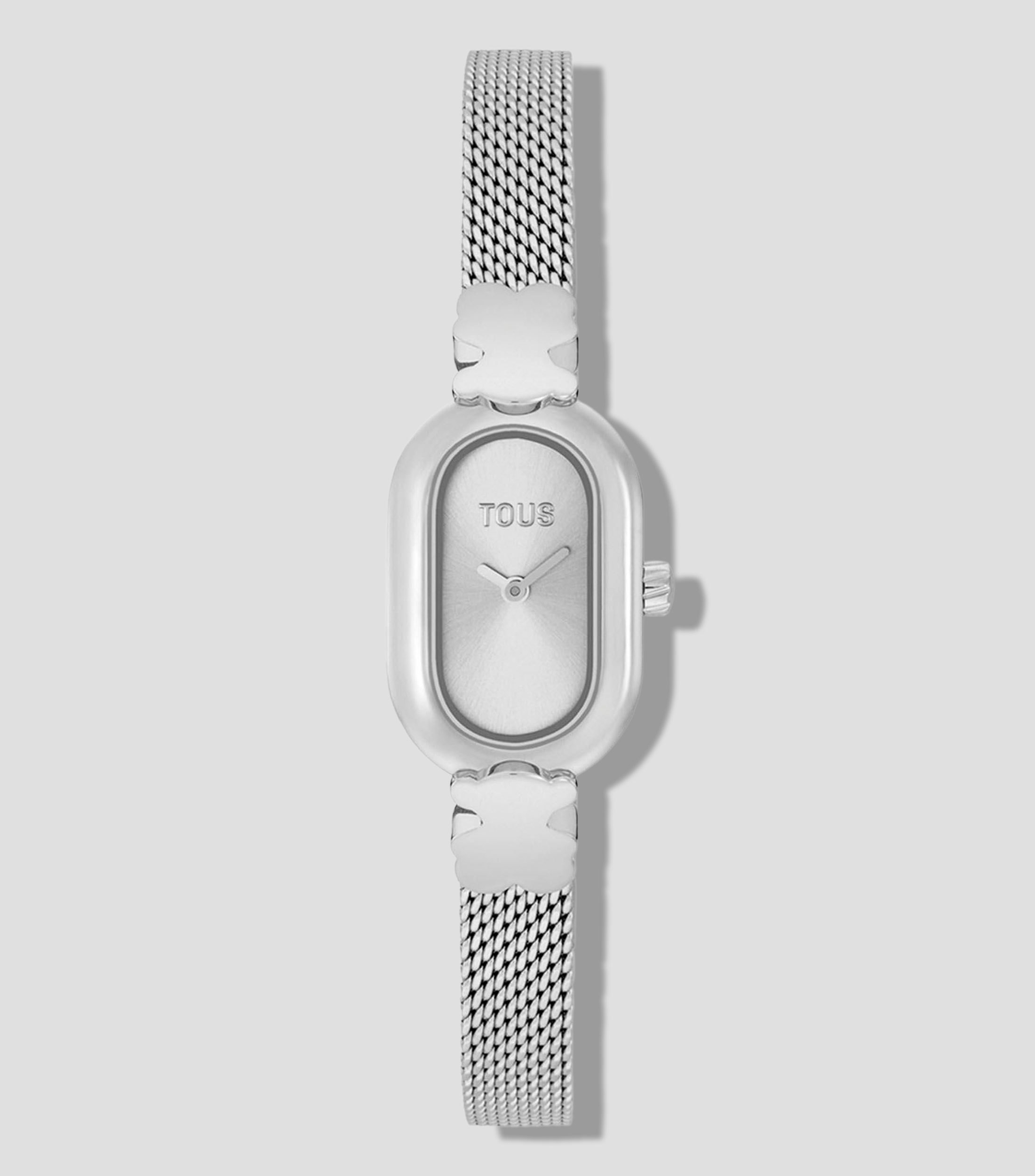 Reloj para Mujer Oval Icon Casual Plateado