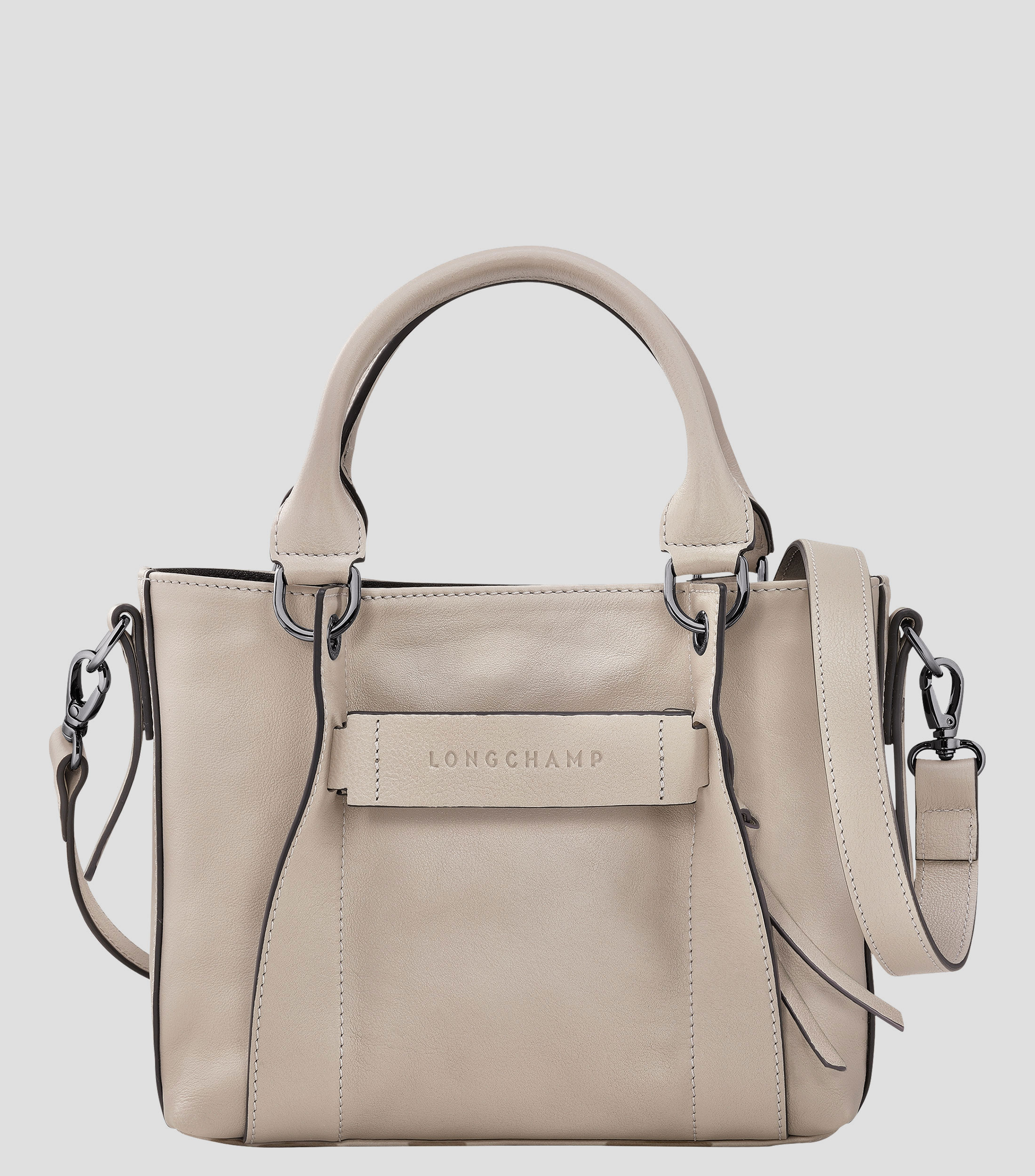 Bolso de Mano en Piel Longchamp 3D Mujer