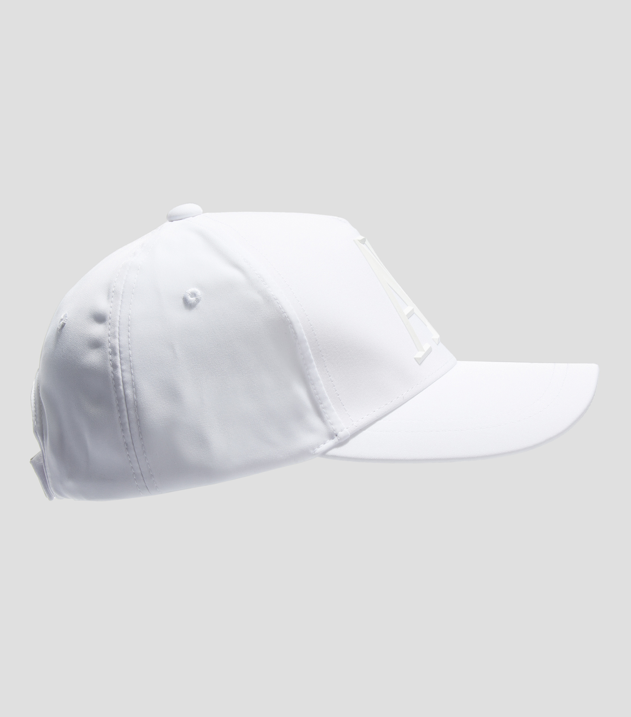 Gorra con Logo Blanco Hombre