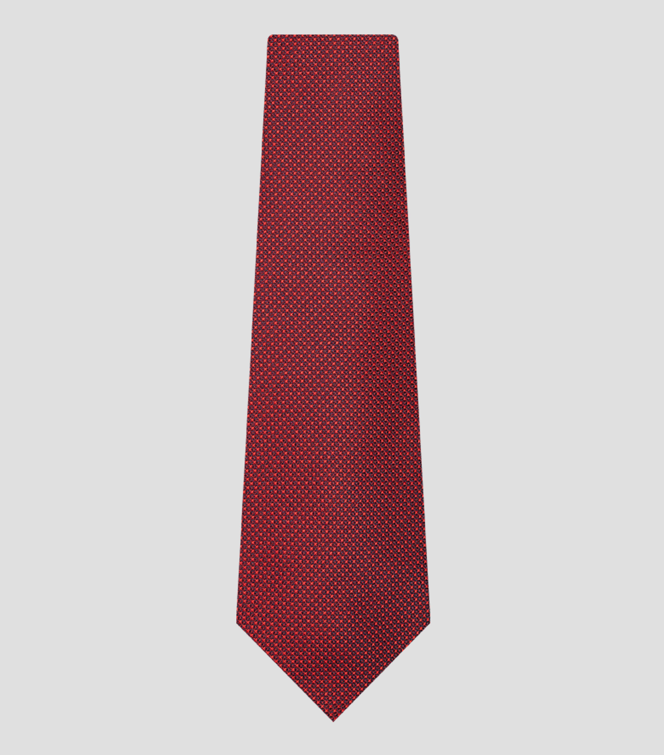 Corbata ancha de seda microdiseño