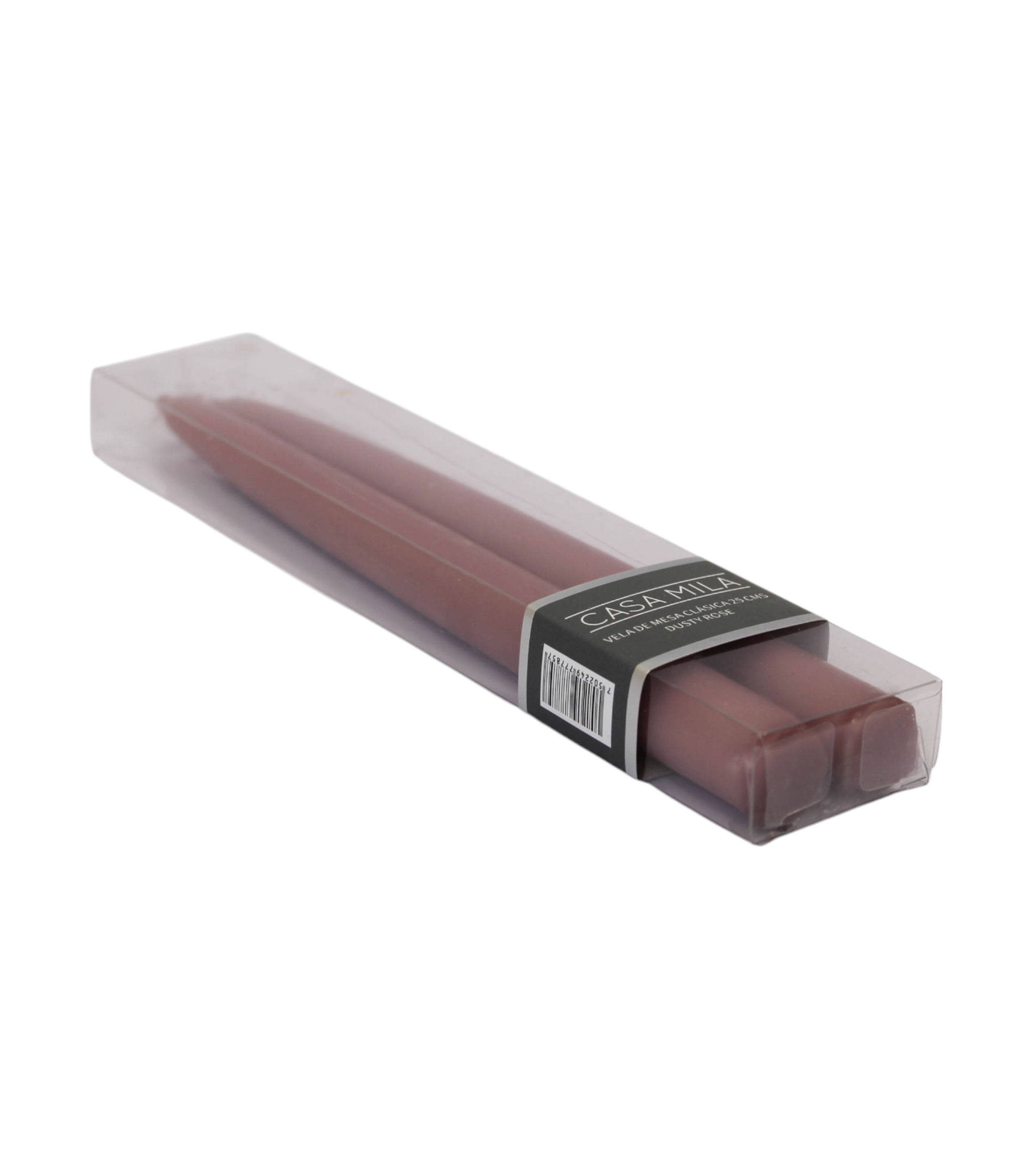 Set 2 velas decorativas Tapper, Rosa oscuro