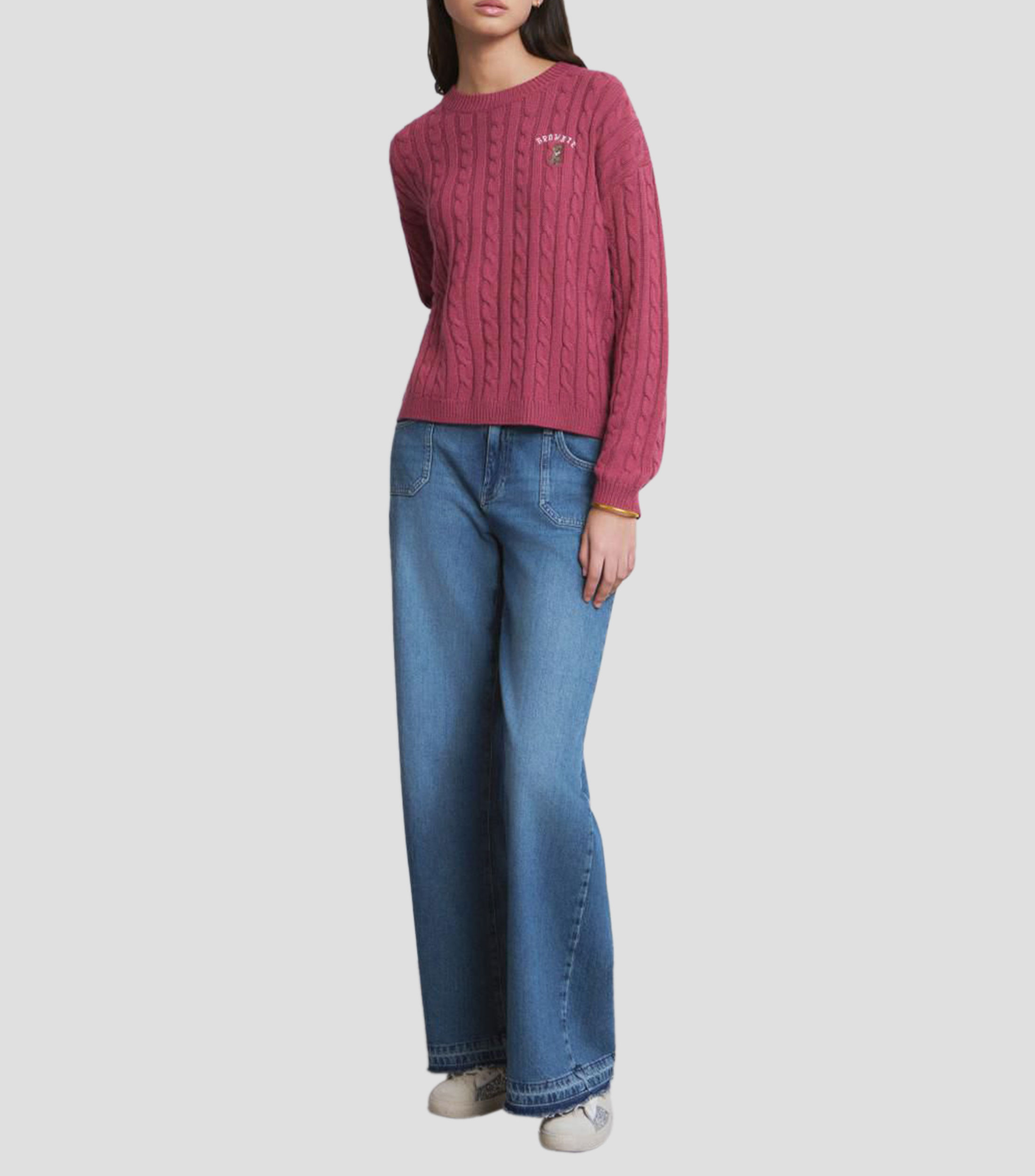 Suéter cuello redondo Mujer