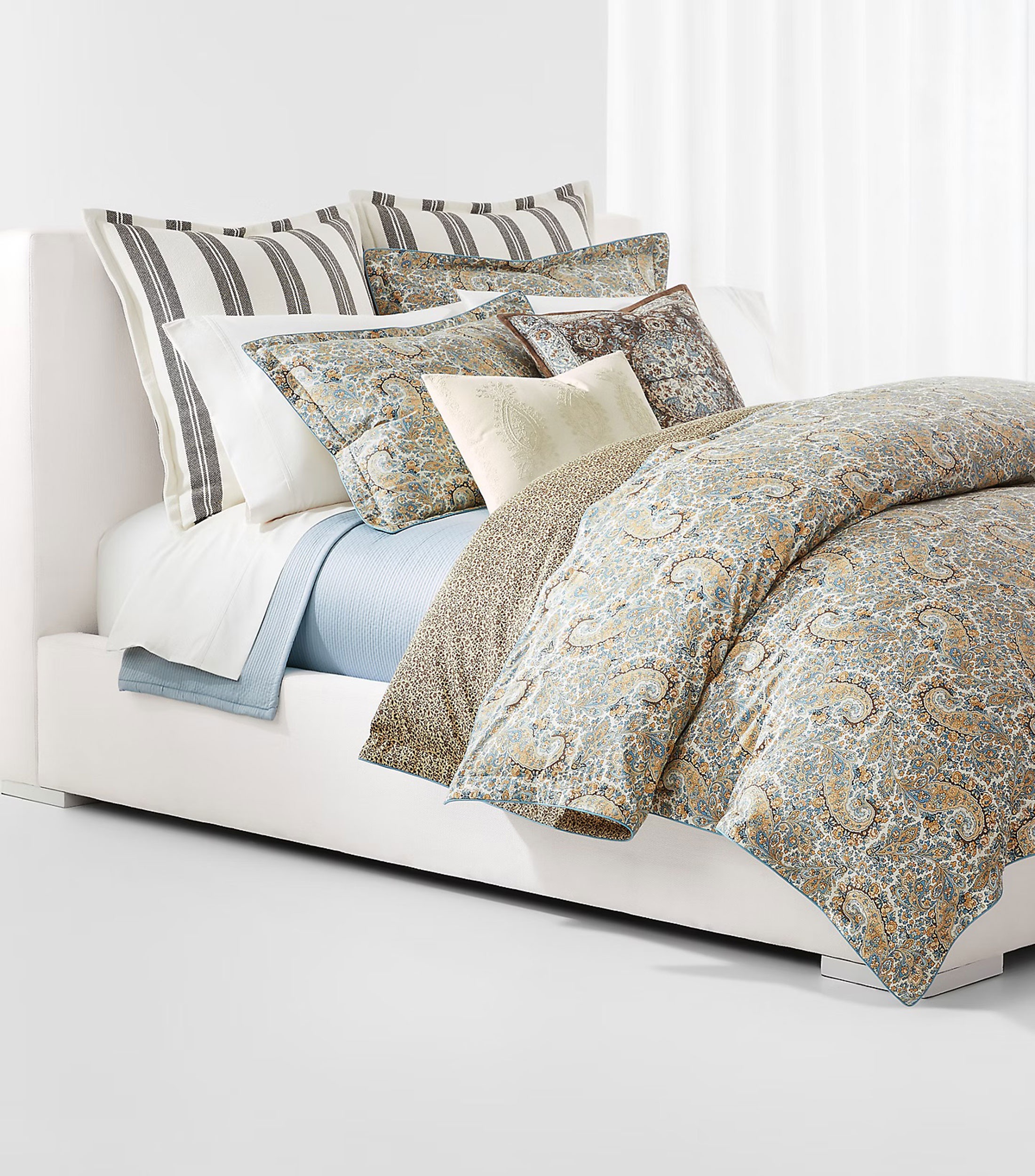 Juego de fundas para almohada King Size en algodón Spencer crema