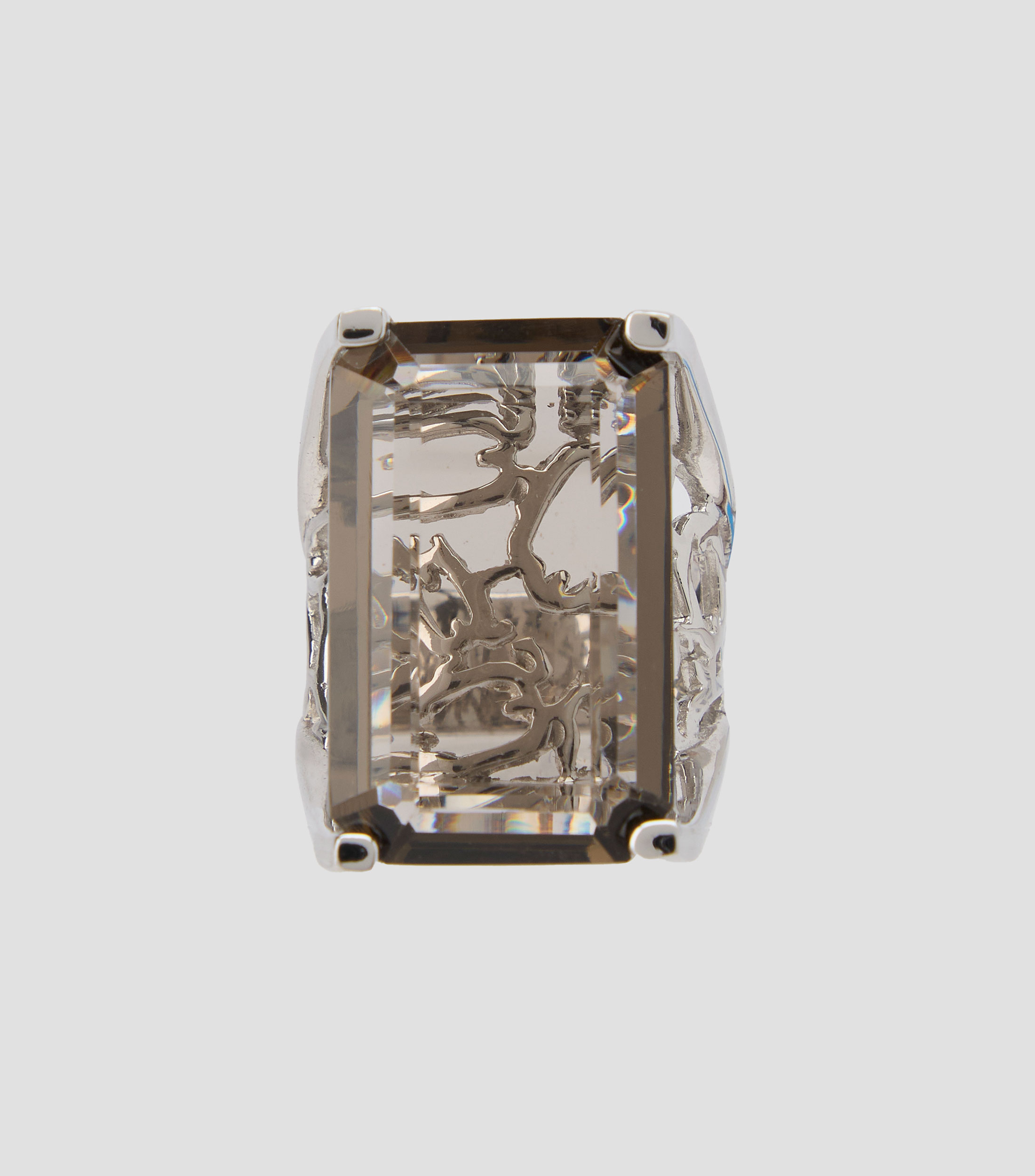 Anillo en plata El Guerrero Mujer