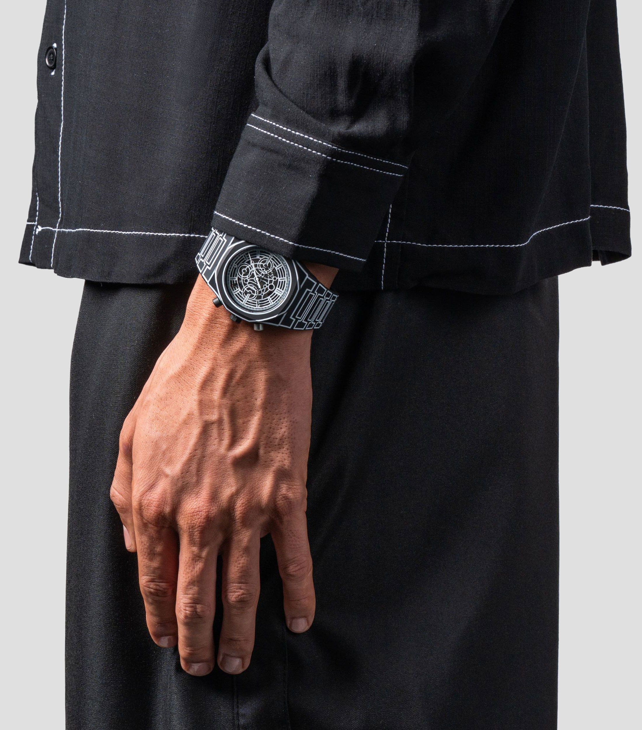 Reloj para hombre Sketch Polychrono Casual Negro