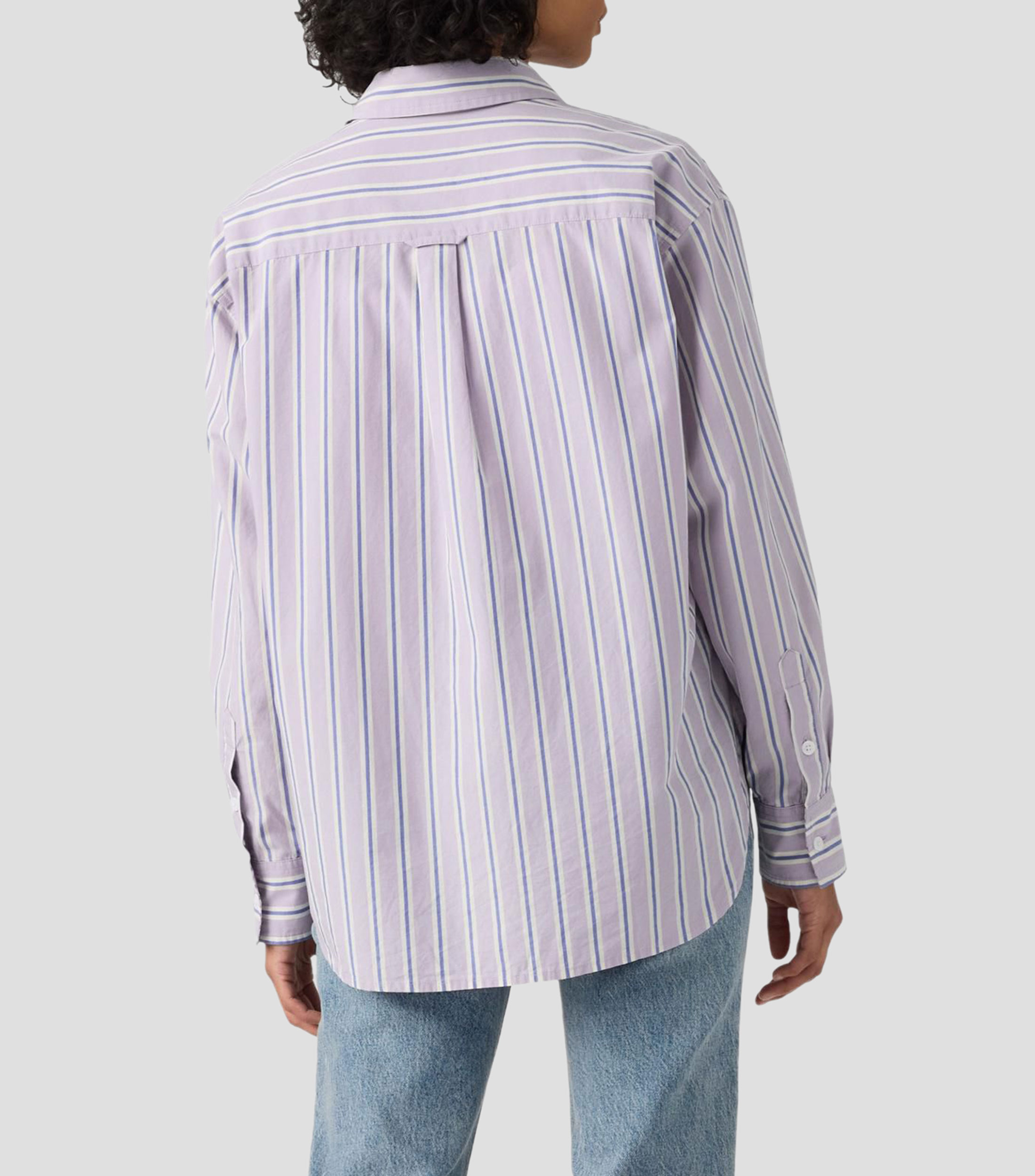 Camisa de rayas manga larga Mujer