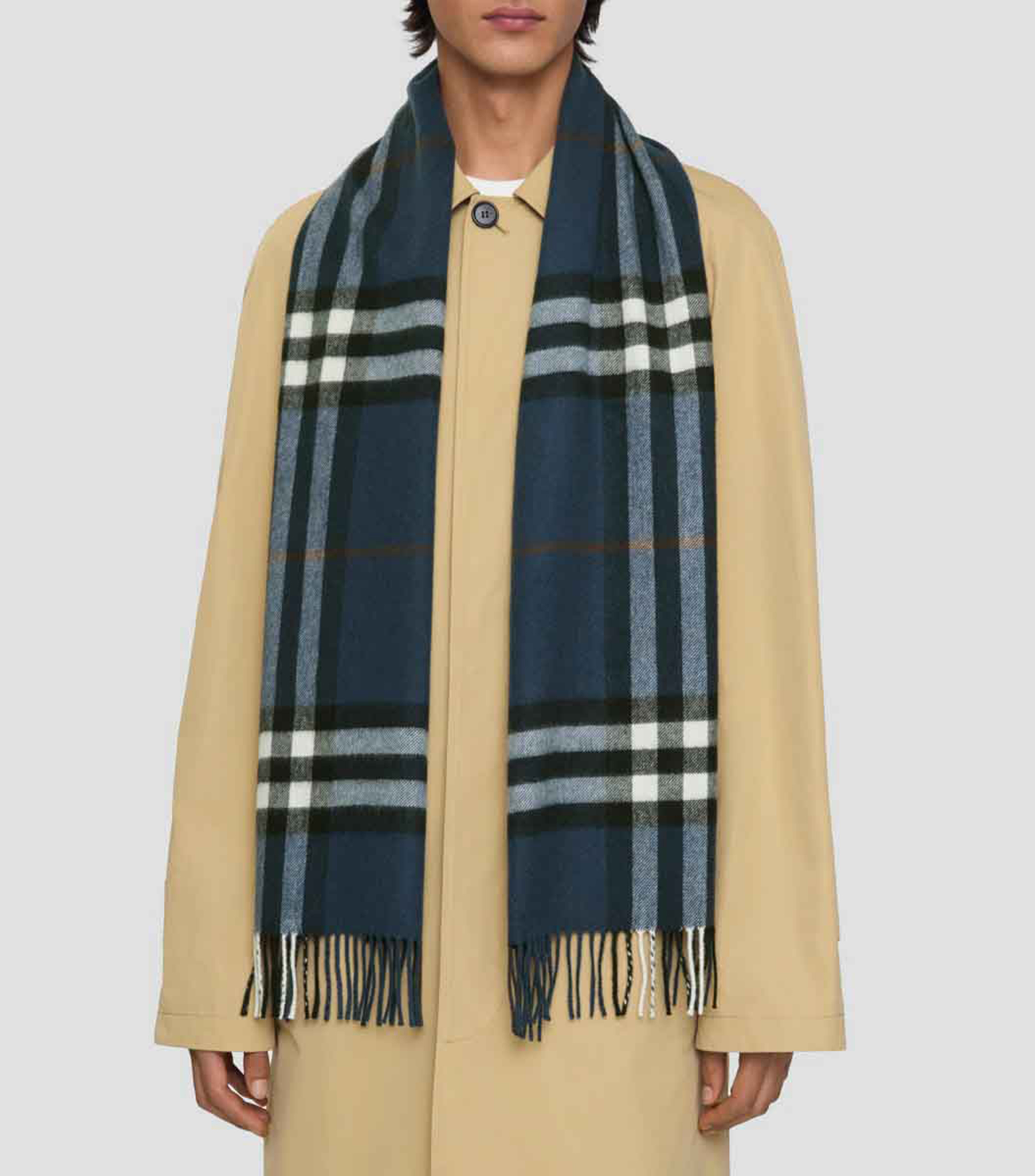 Bufanda en cachemir Check Unisex