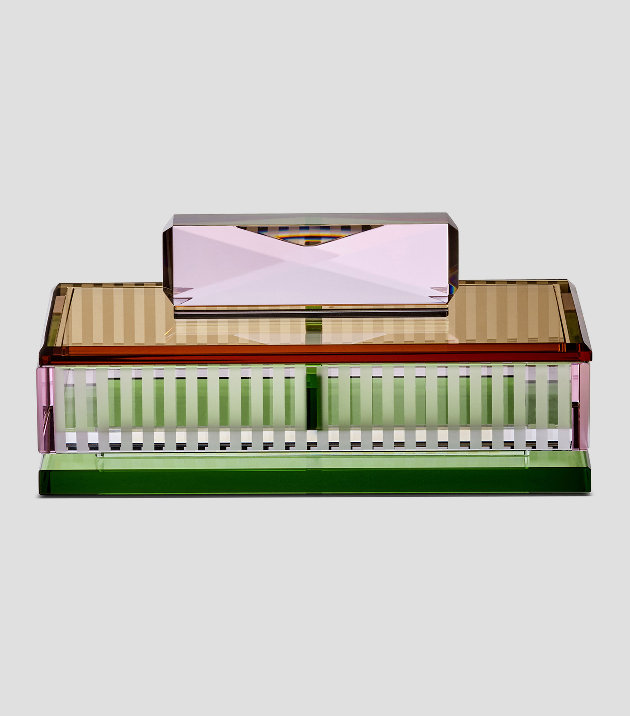 Caja decorativa en cristal