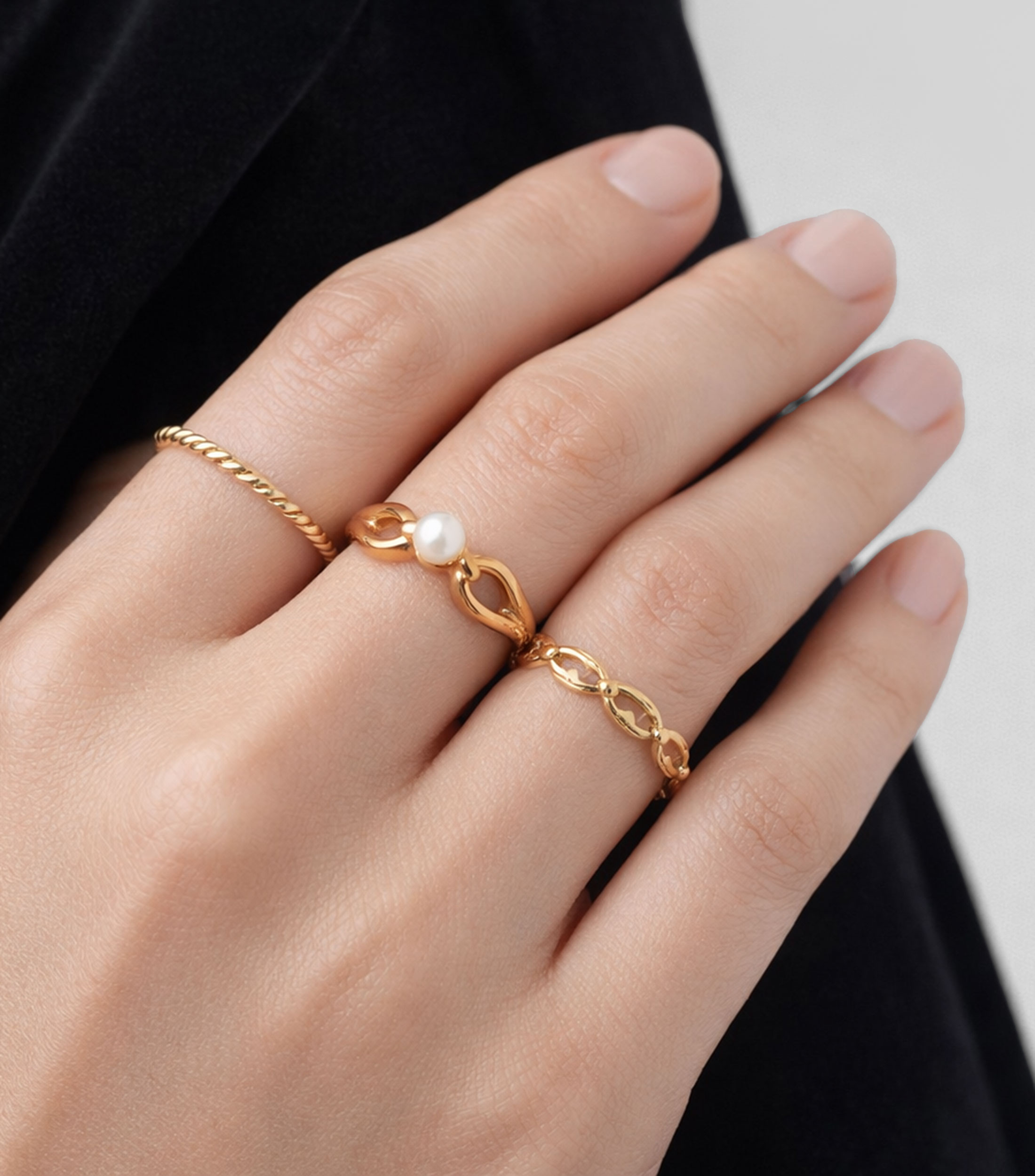 Set 3 Anillos Mujer