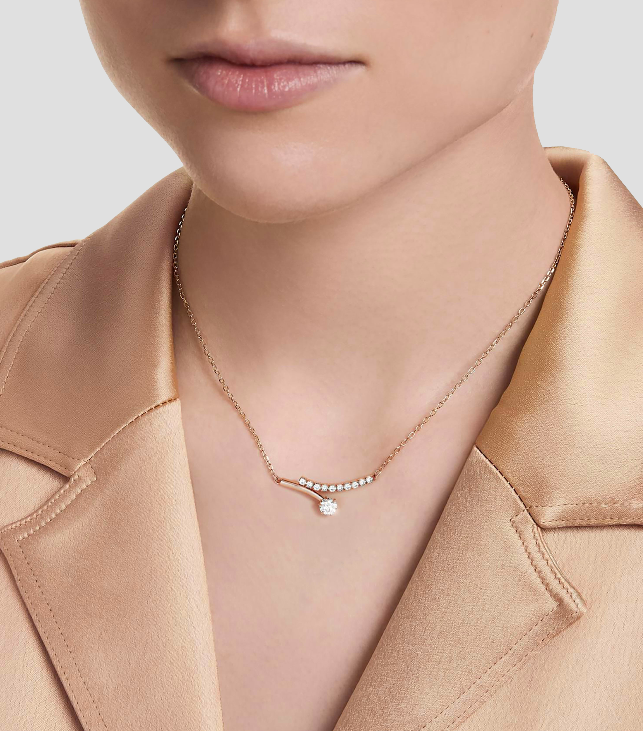 Collar con cristal colgante Matrix Mujer