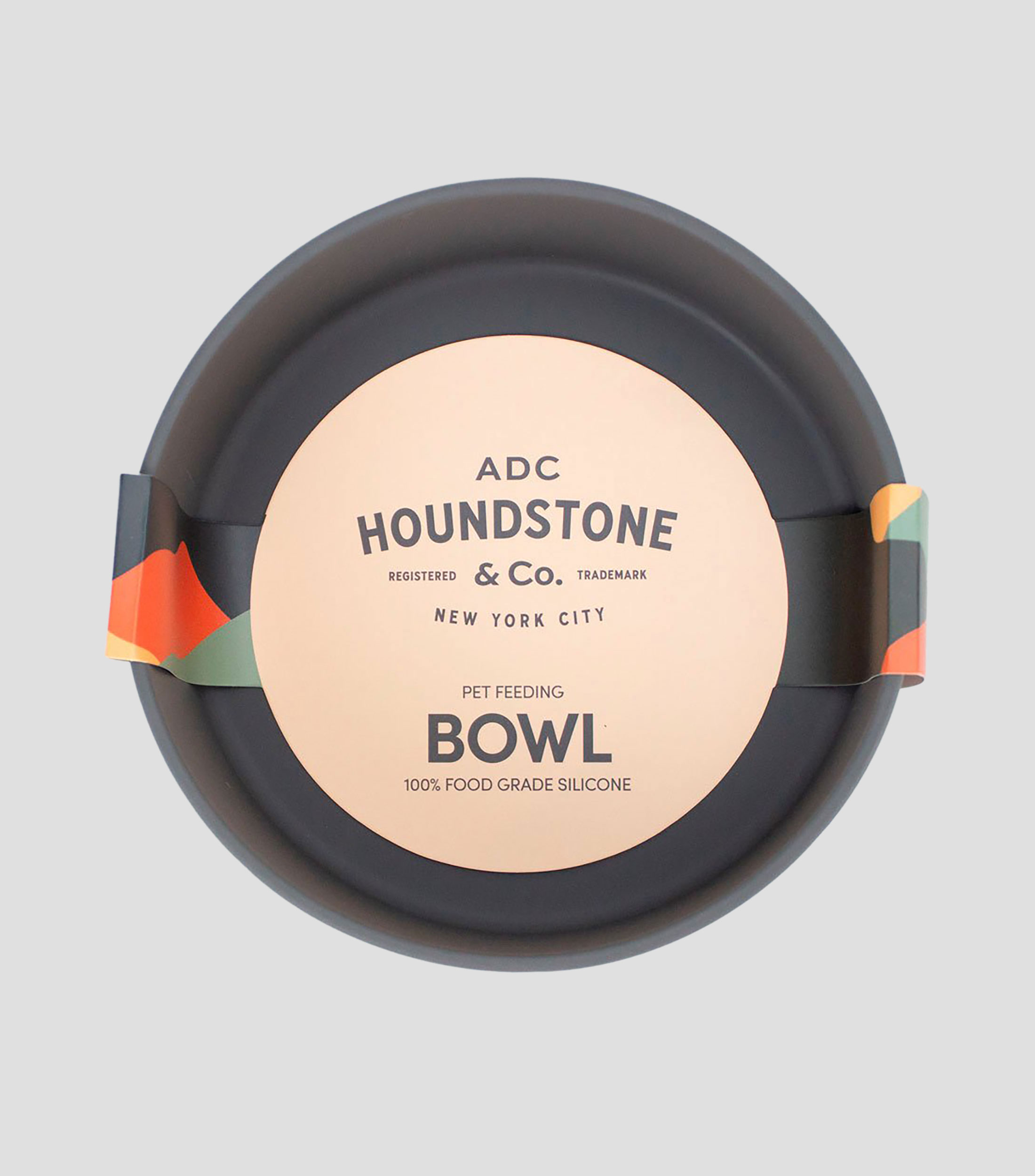 Bowl para Perro de Silicón, Gris