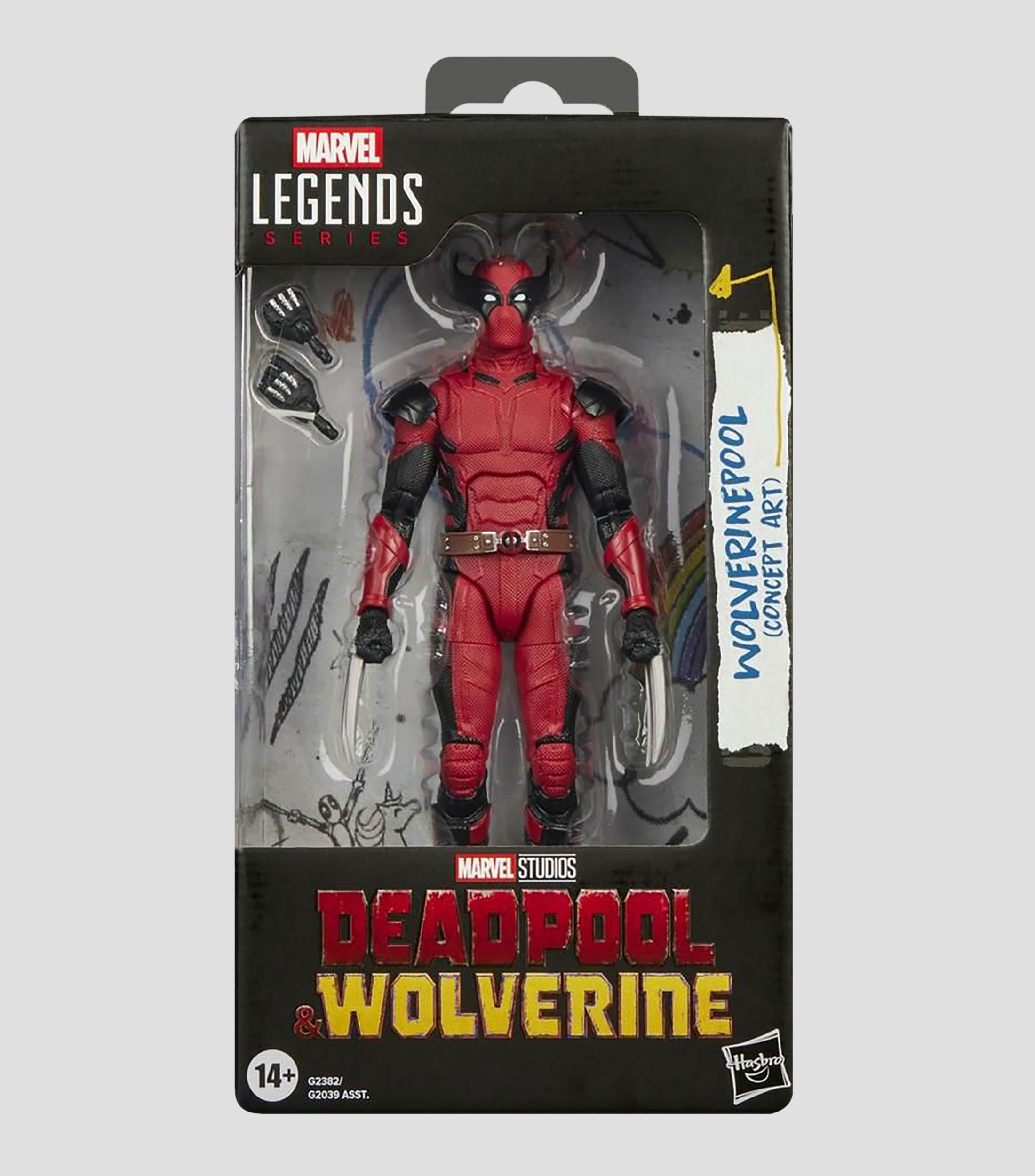 Figura de Acción Marvel Legends Series Deadpool Wolverine X-Men Wolverinepool Concept Art