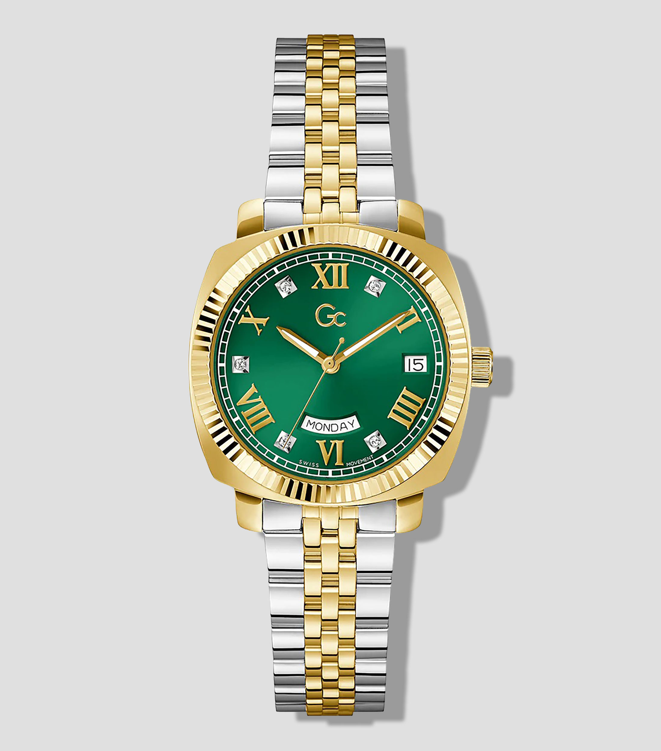 Reloj para Mujer Flair Coussin casual dorado/plateado