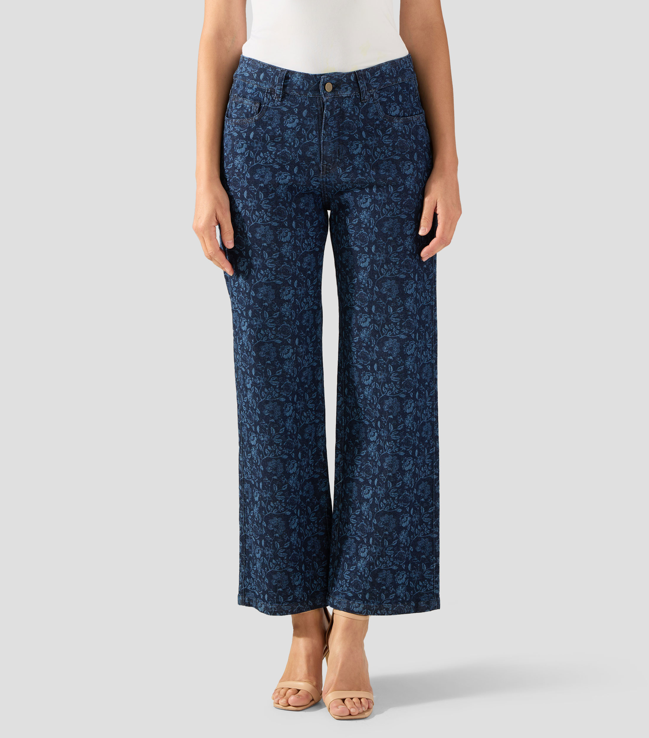 Jeans de corte recto Mujer
