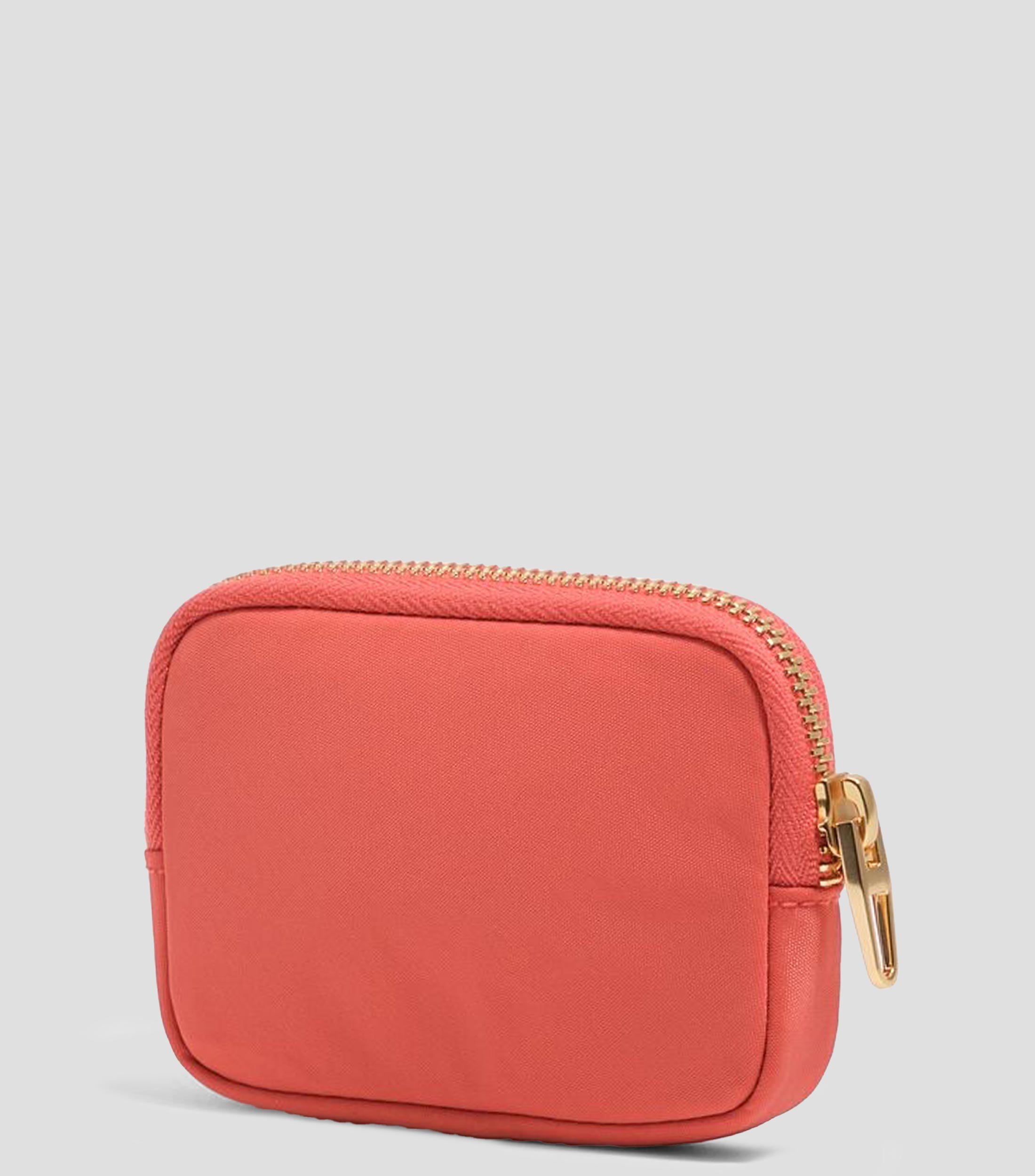 Monedero nylon coral Mujer