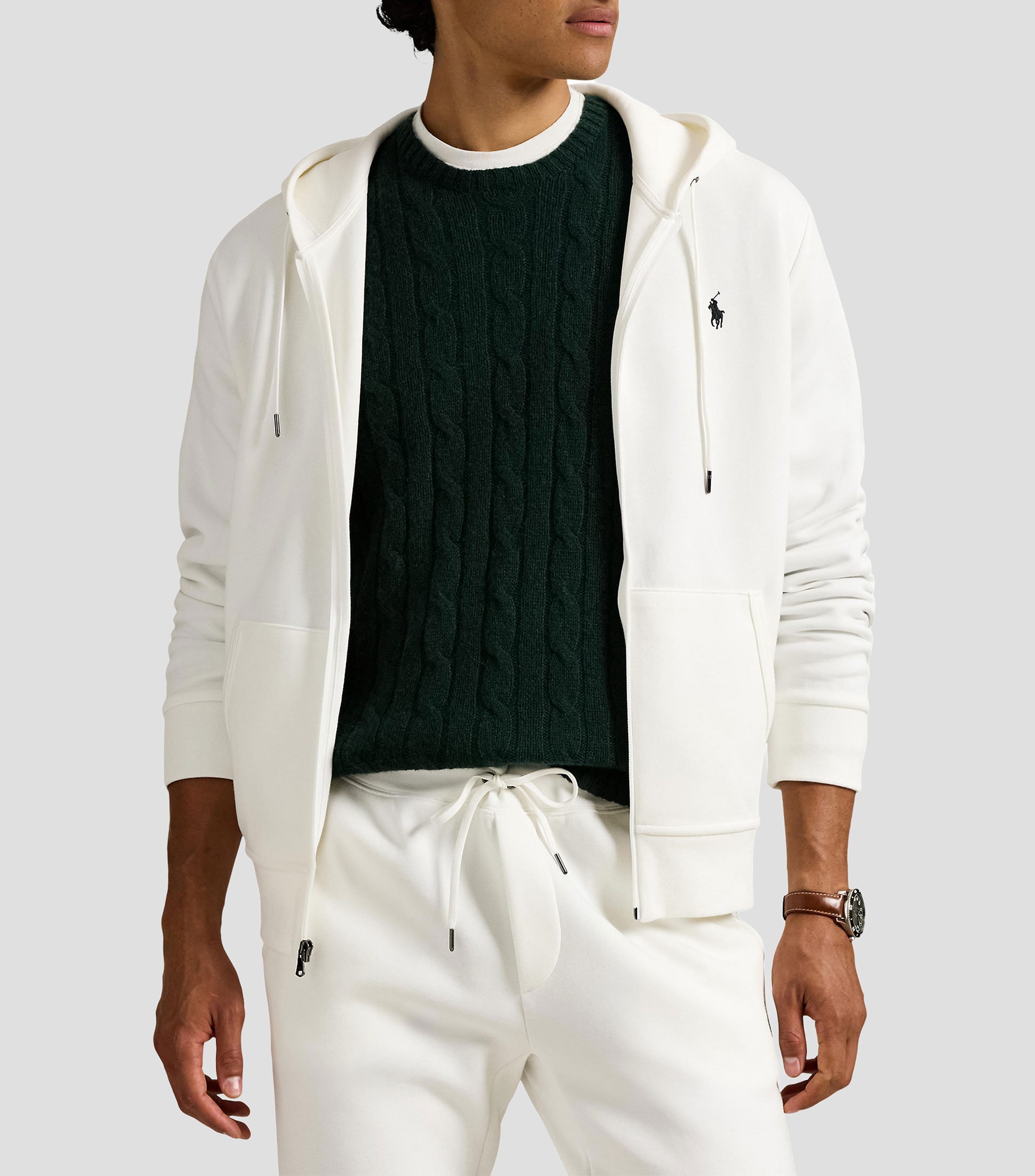 Sudadera canguro con cierre y capucha Hombre