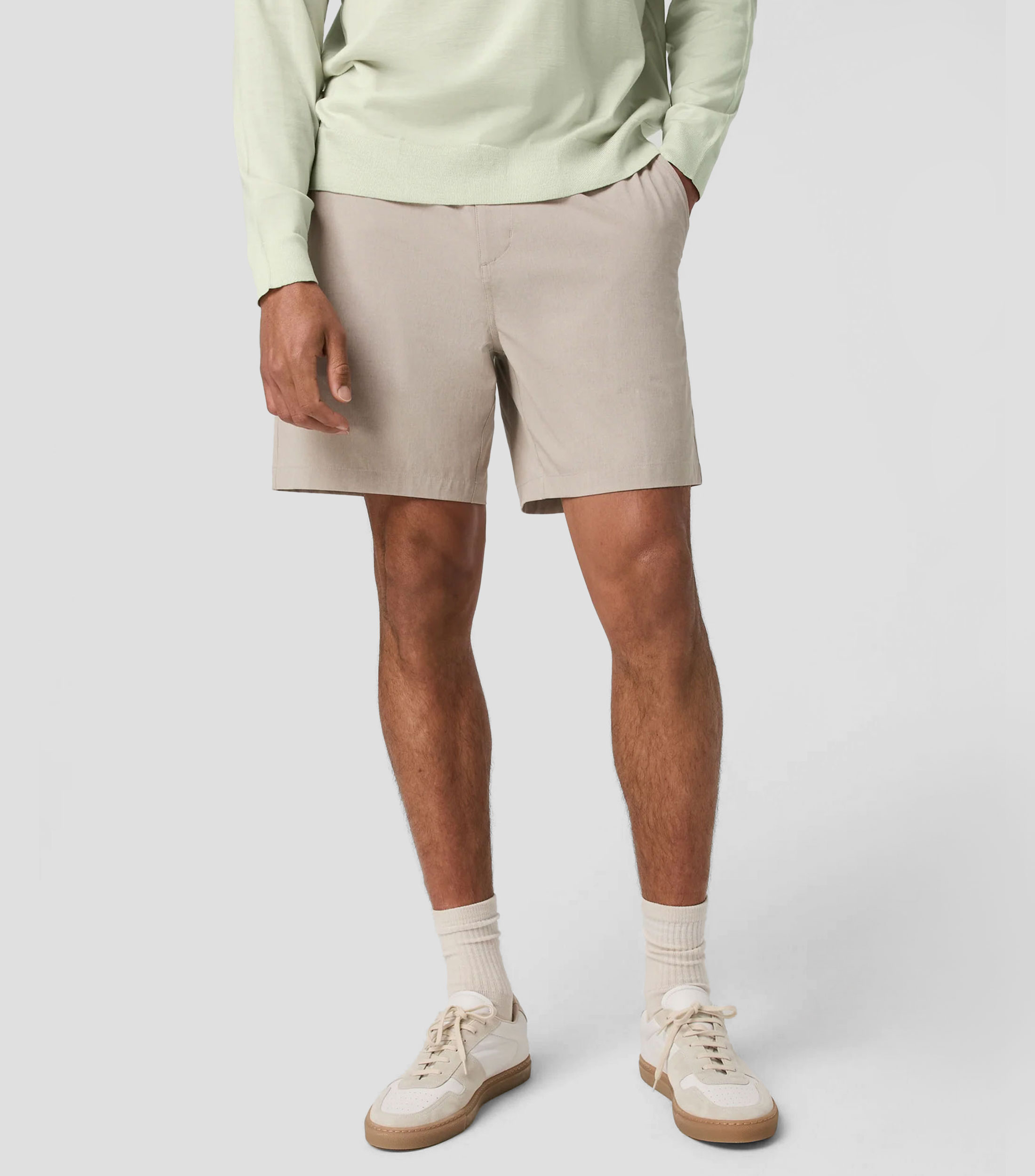 Short deportivo Aim jaspeado Hombre