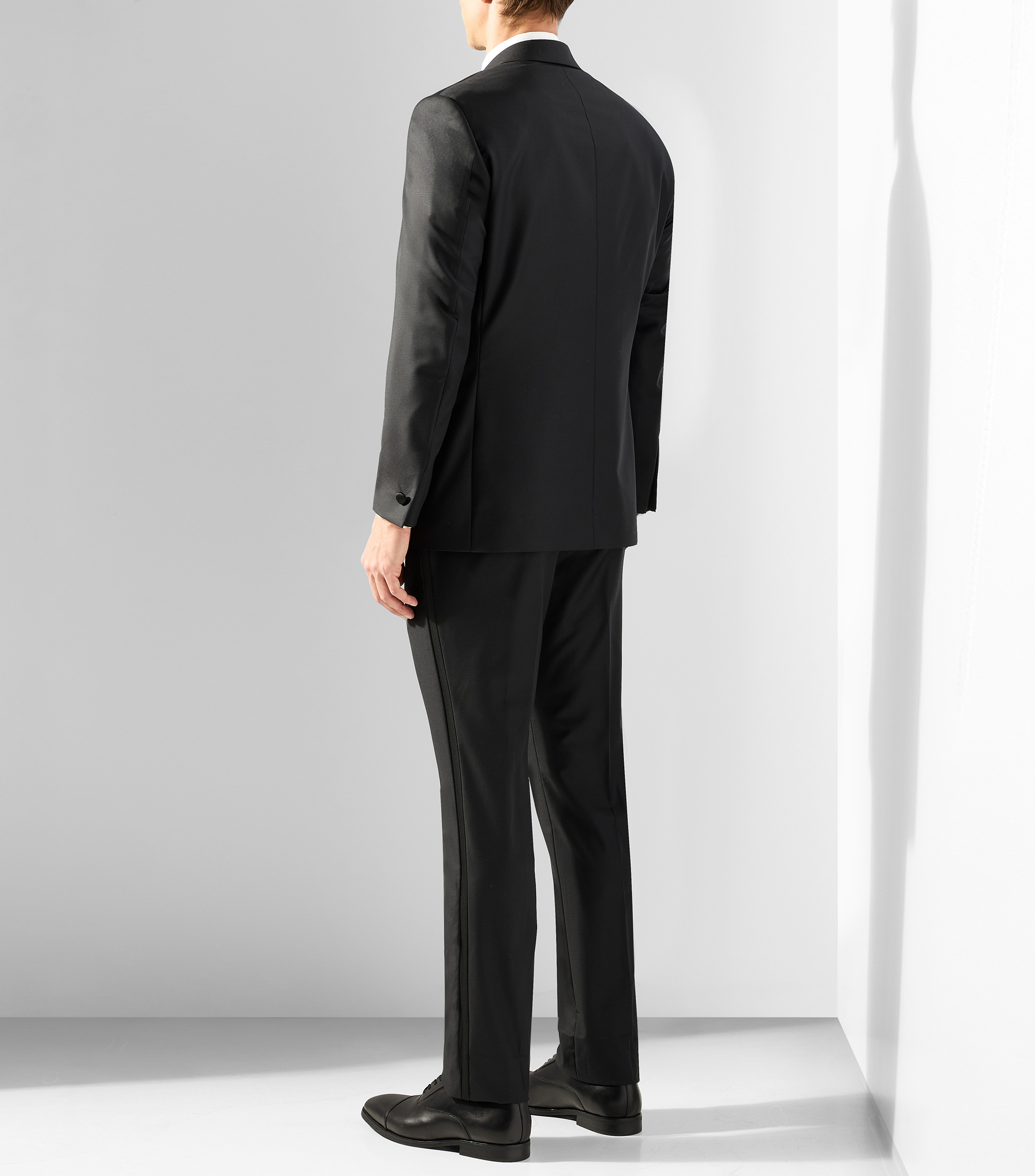 Smoking de lana corte regular liso Hombre