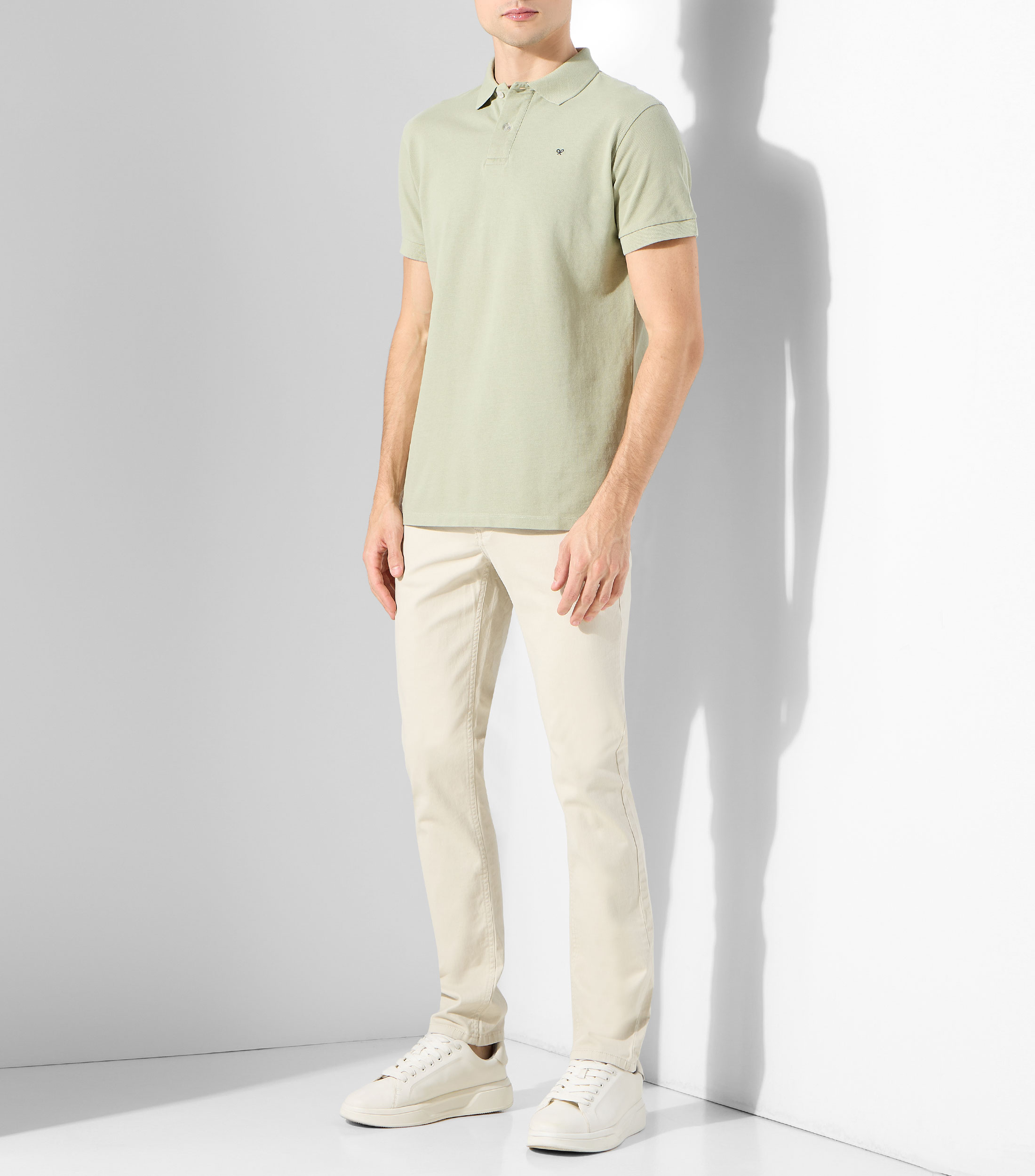 Playera tipo Polo manga corta lisa Hombre