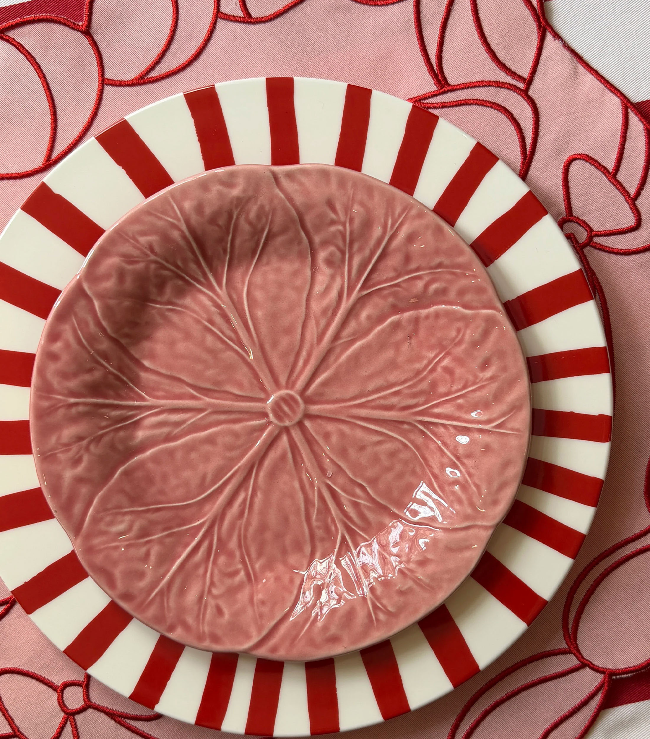 Set de 4 ensaladeras rosa