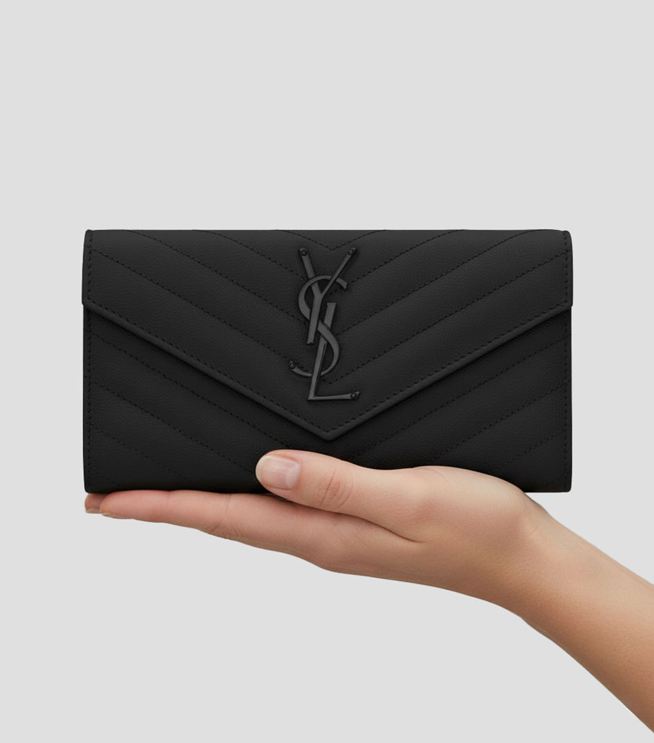 Cartera en piel Cassandre Matelassé capitoneada Mujer