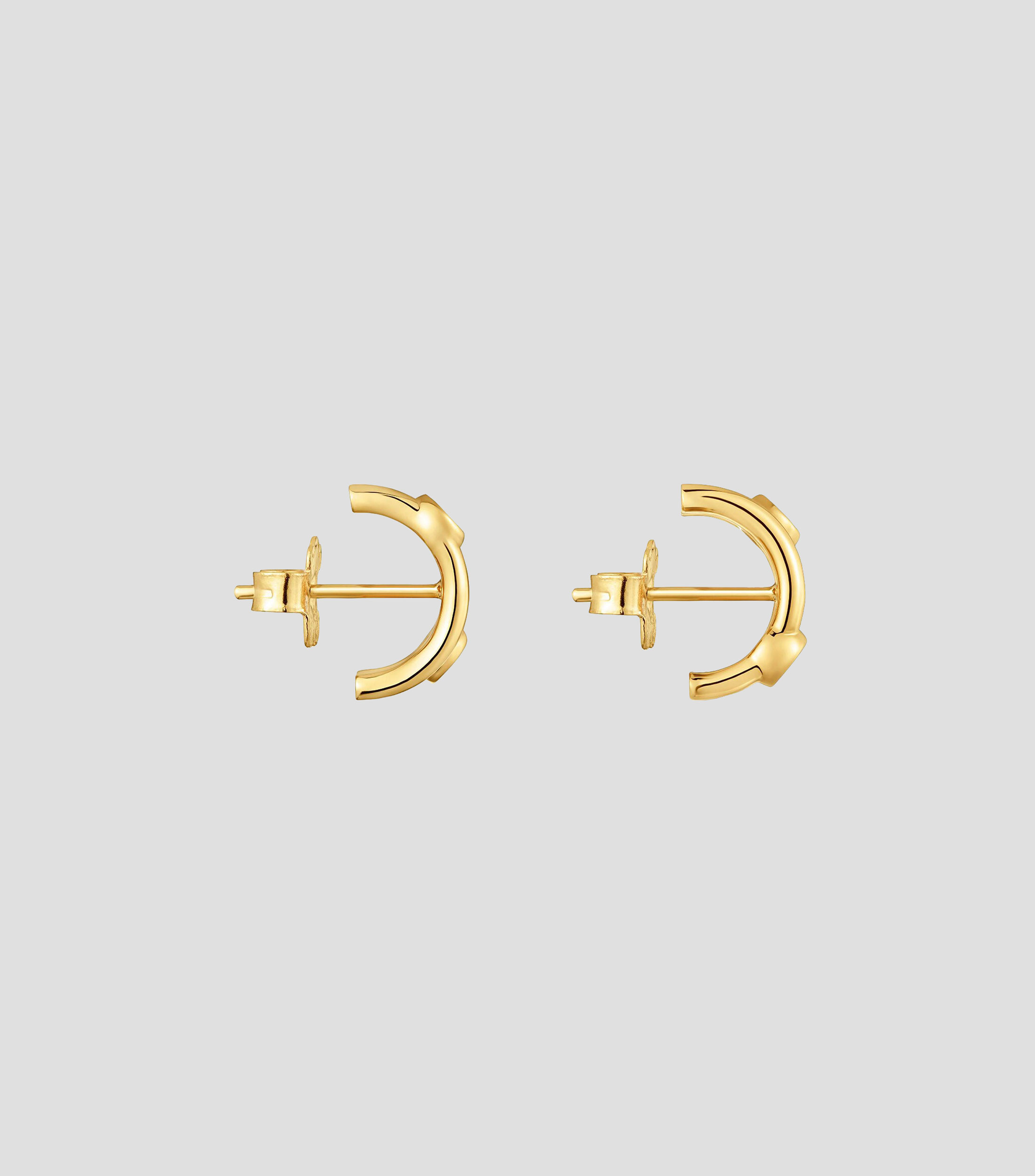 Aretes en Plata .925 con diamantes Straight Mujer