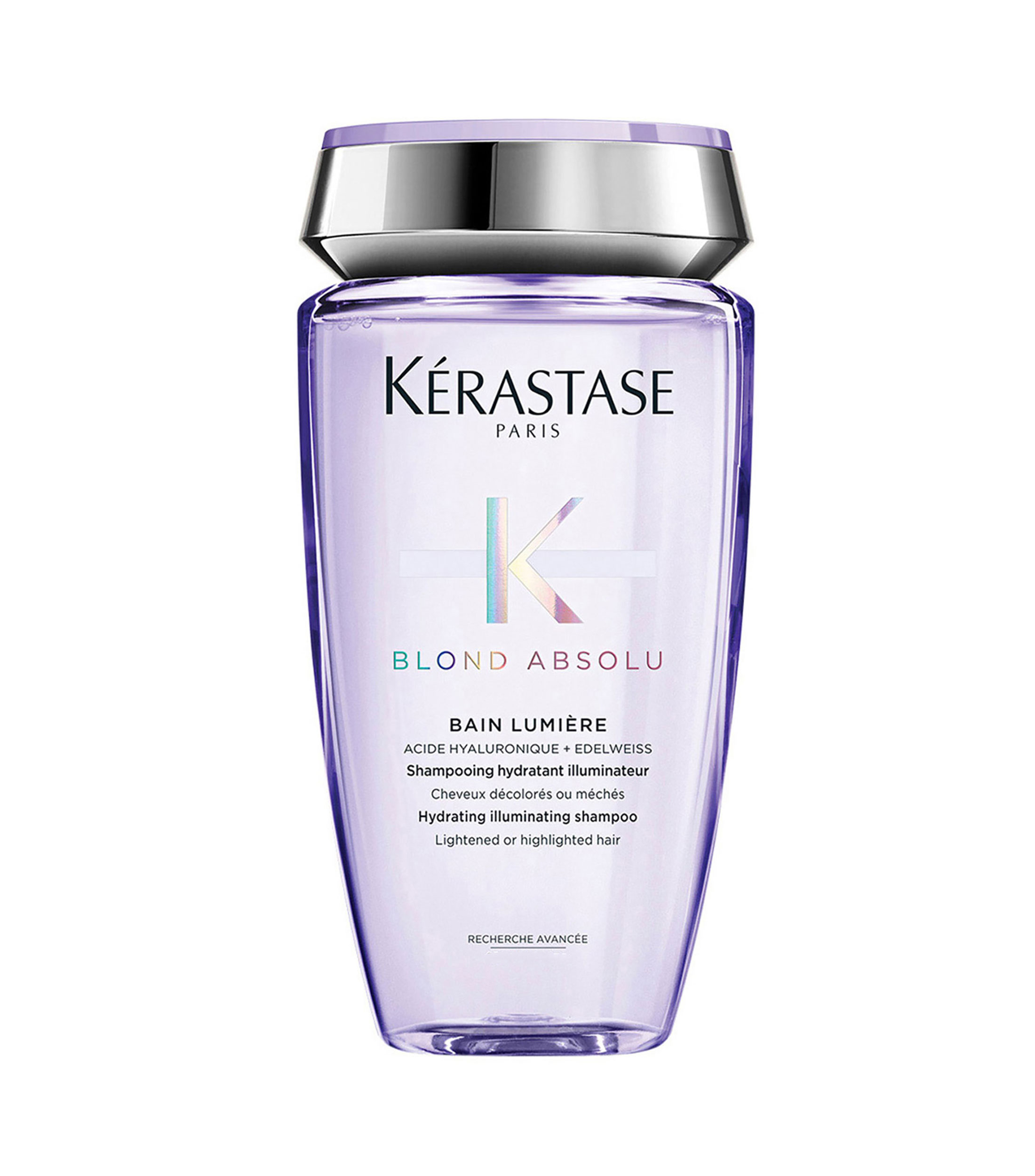Shampoo hidratante para cabello rubio Bain Lumiere, 250 ml