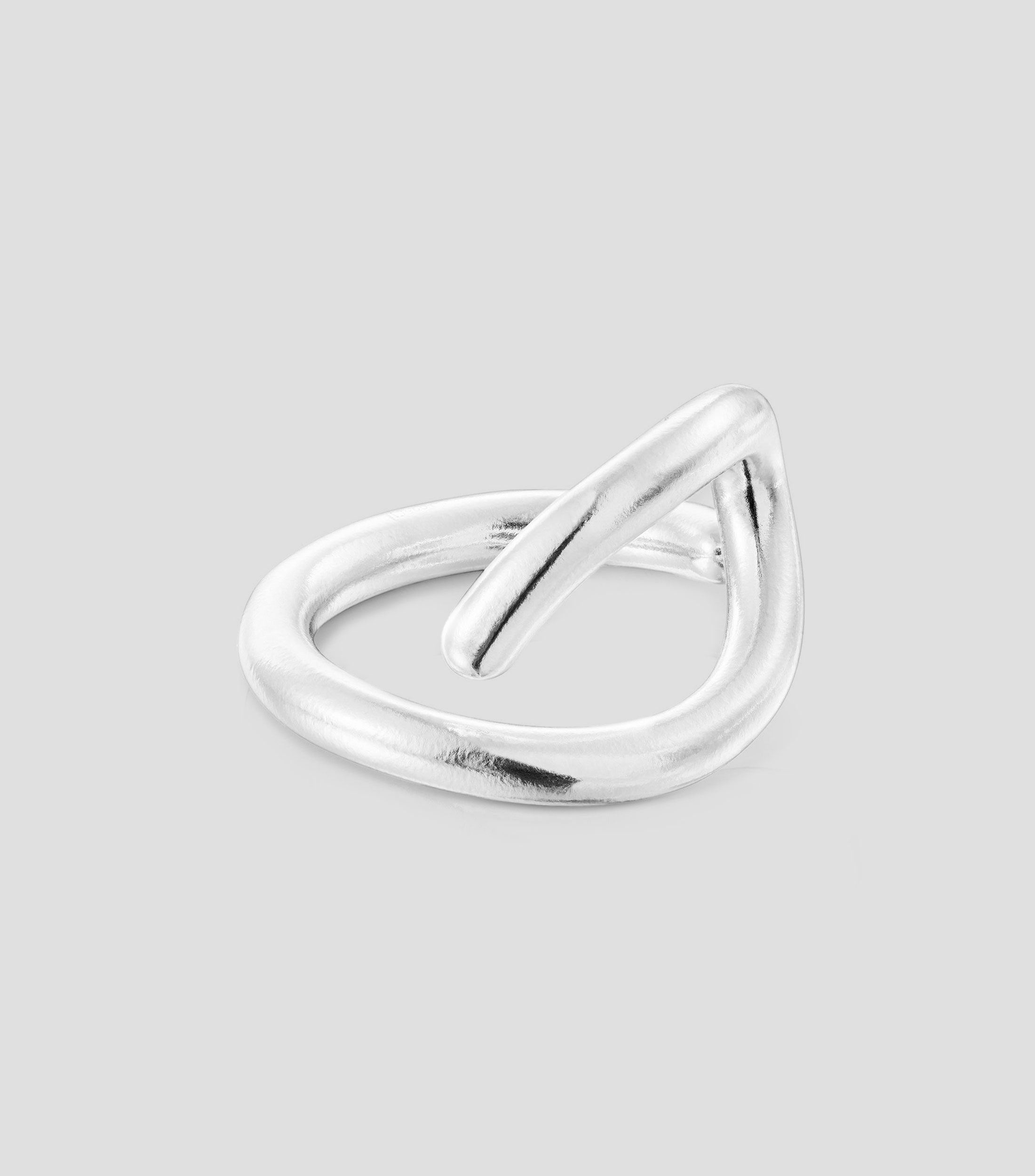 Anillo abierto en plata .925 Bent Mujer